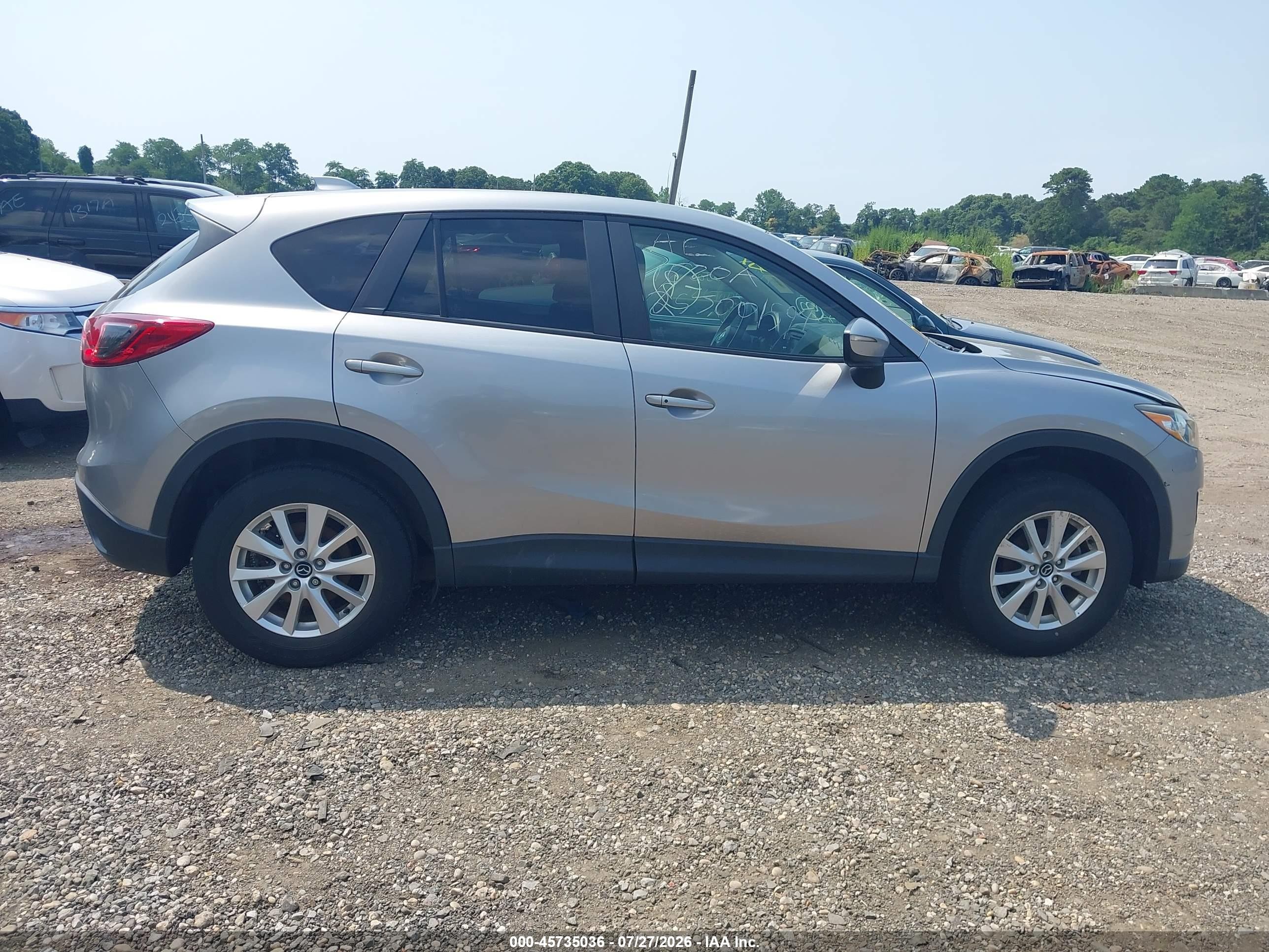 2015 Mazda Cx-5 Touring Gray vin: JM3KE4CY8F0544216