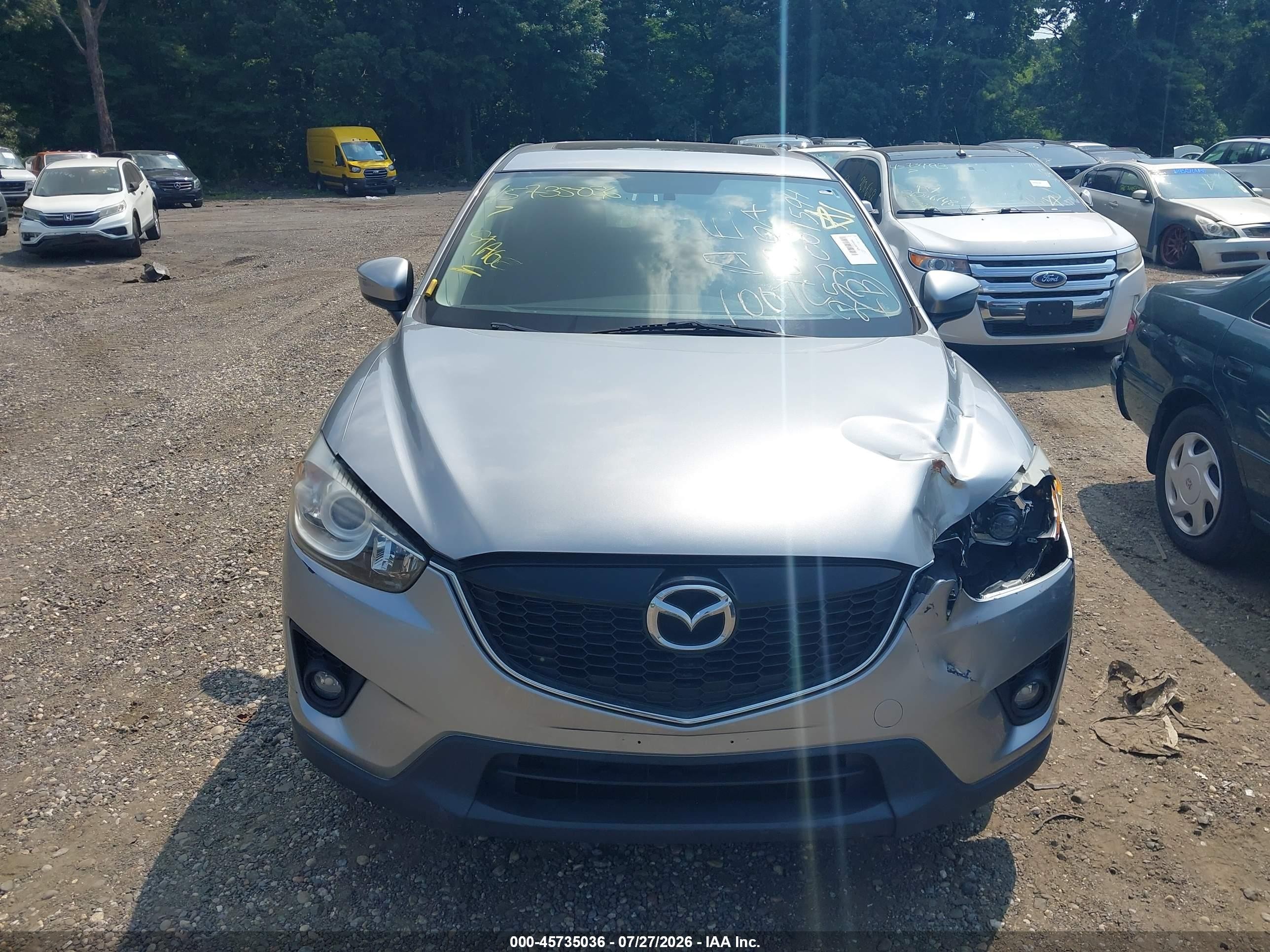 2015 Mazda Cx-5 Touring Gray vin: JM3KE4CY8F0544216