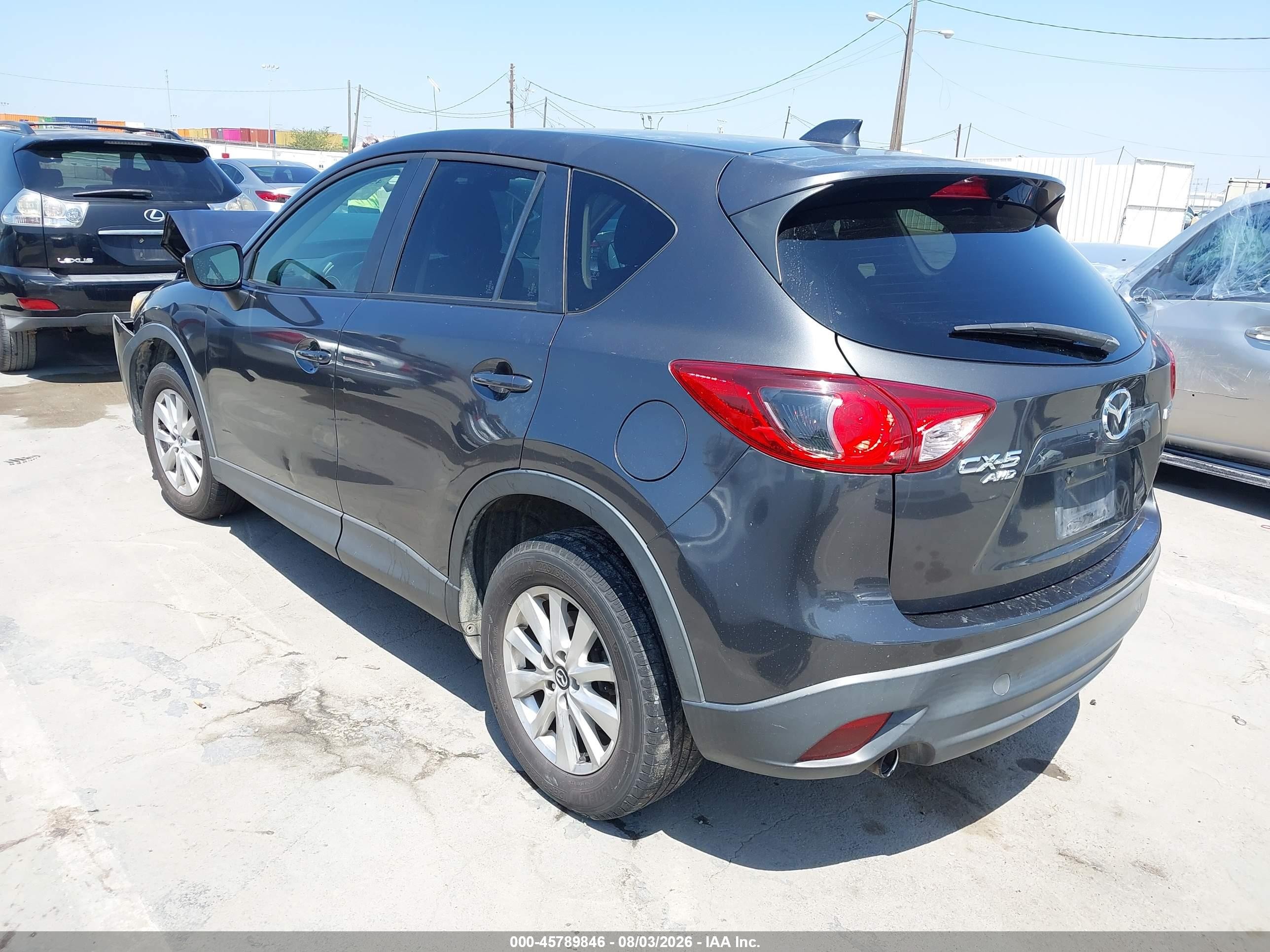 2015 Mazda Cx-5 Touring Gray vin: JM3KE4CY8F0546404