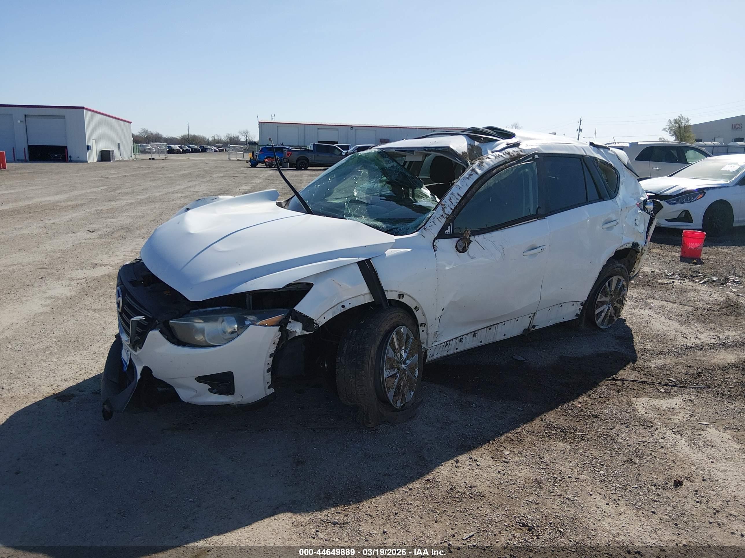 2016 Mazda Cx-5 Touring White vin: JM3KE4CY8G0638338