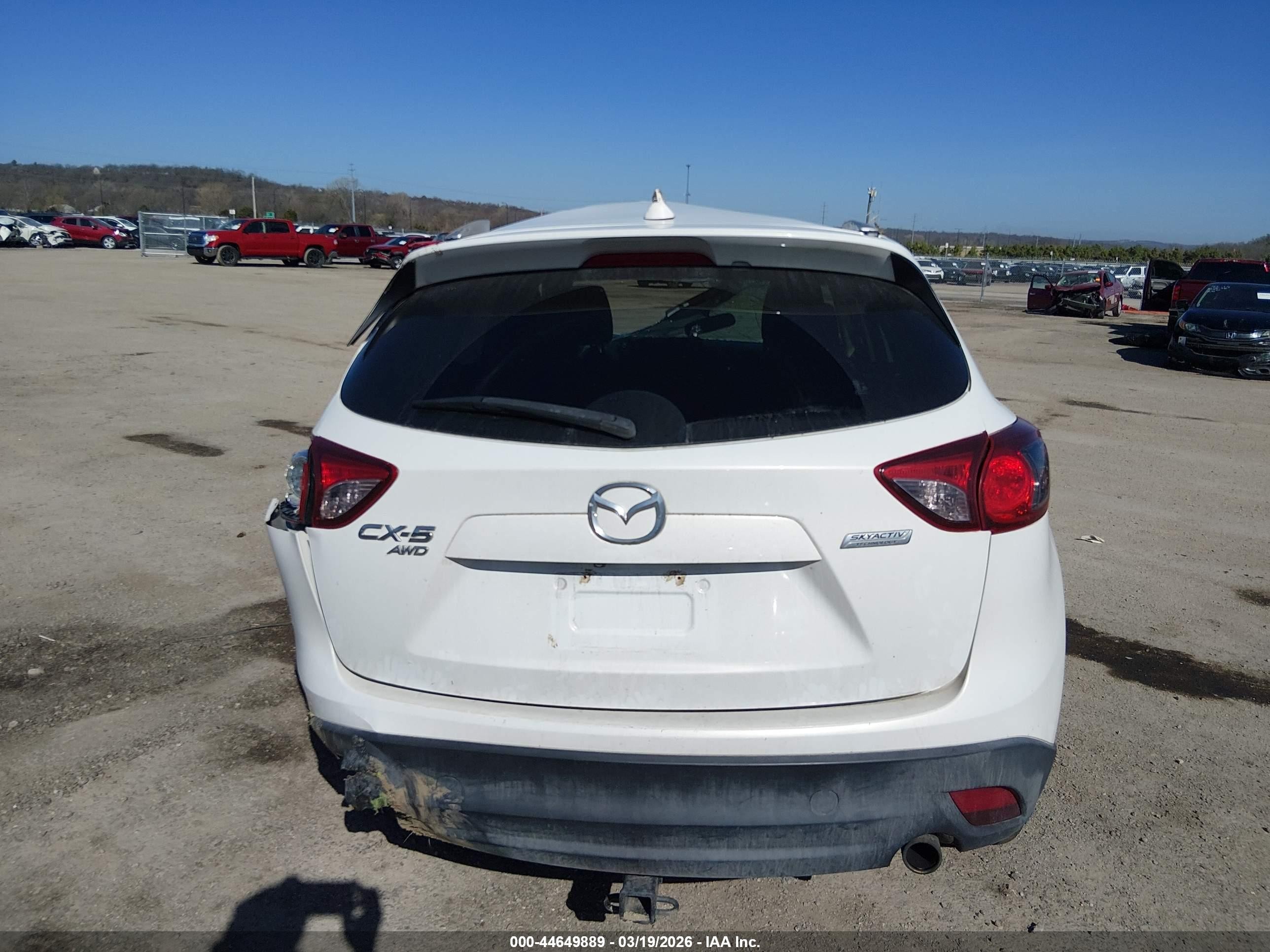 2016 Mazda Cx-5 Touring White vin: JM3KE4CY8G0638338
