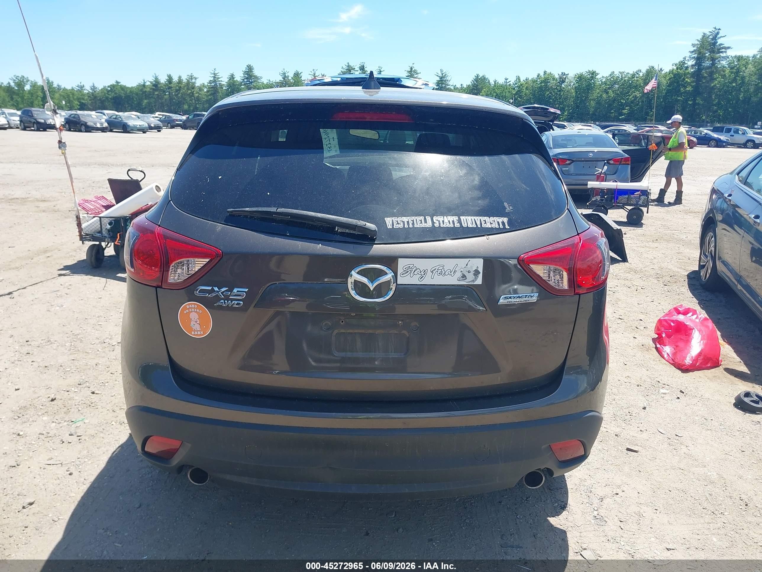 2016 Mazda Cx-5 Touring Gray vin: JM3KE4CY9G0629020