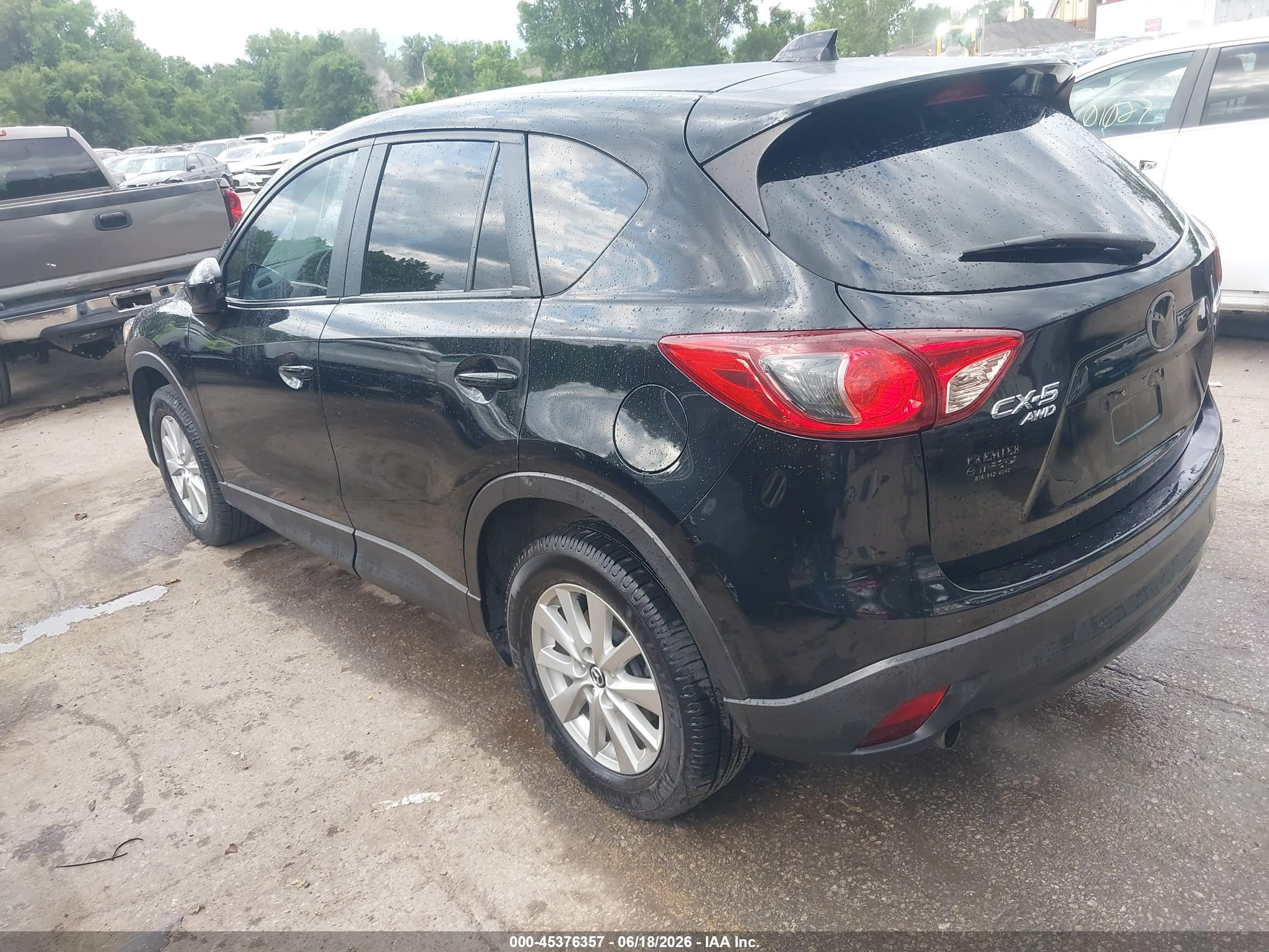 2014 Mazda Cx-5 Touring Black vin: JM3KE4CYXE0402321