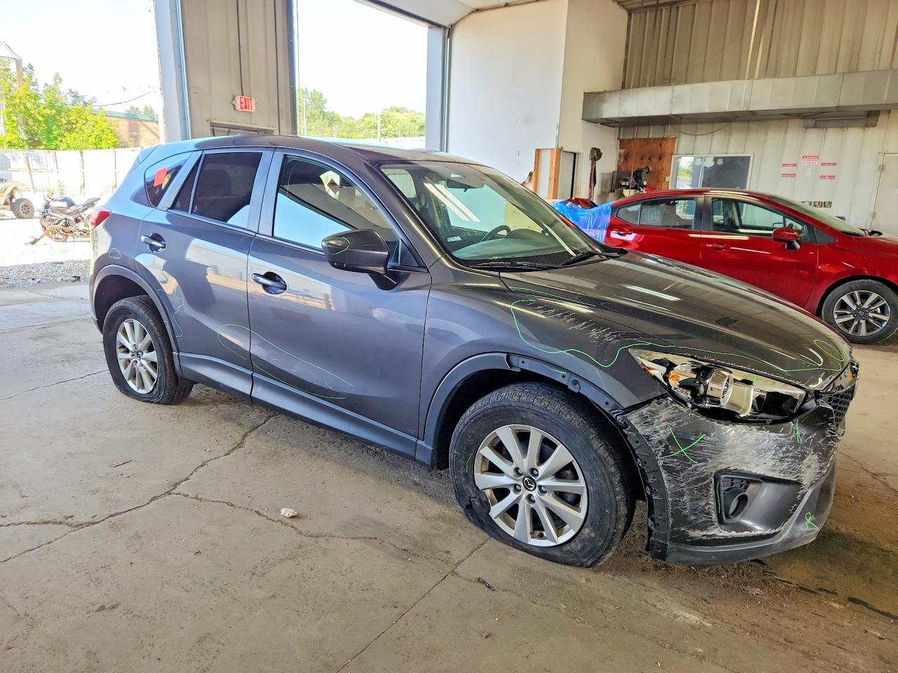 2015 Mazda Cx-5 Touring Gray vin: JM3KE4CYXF0452721