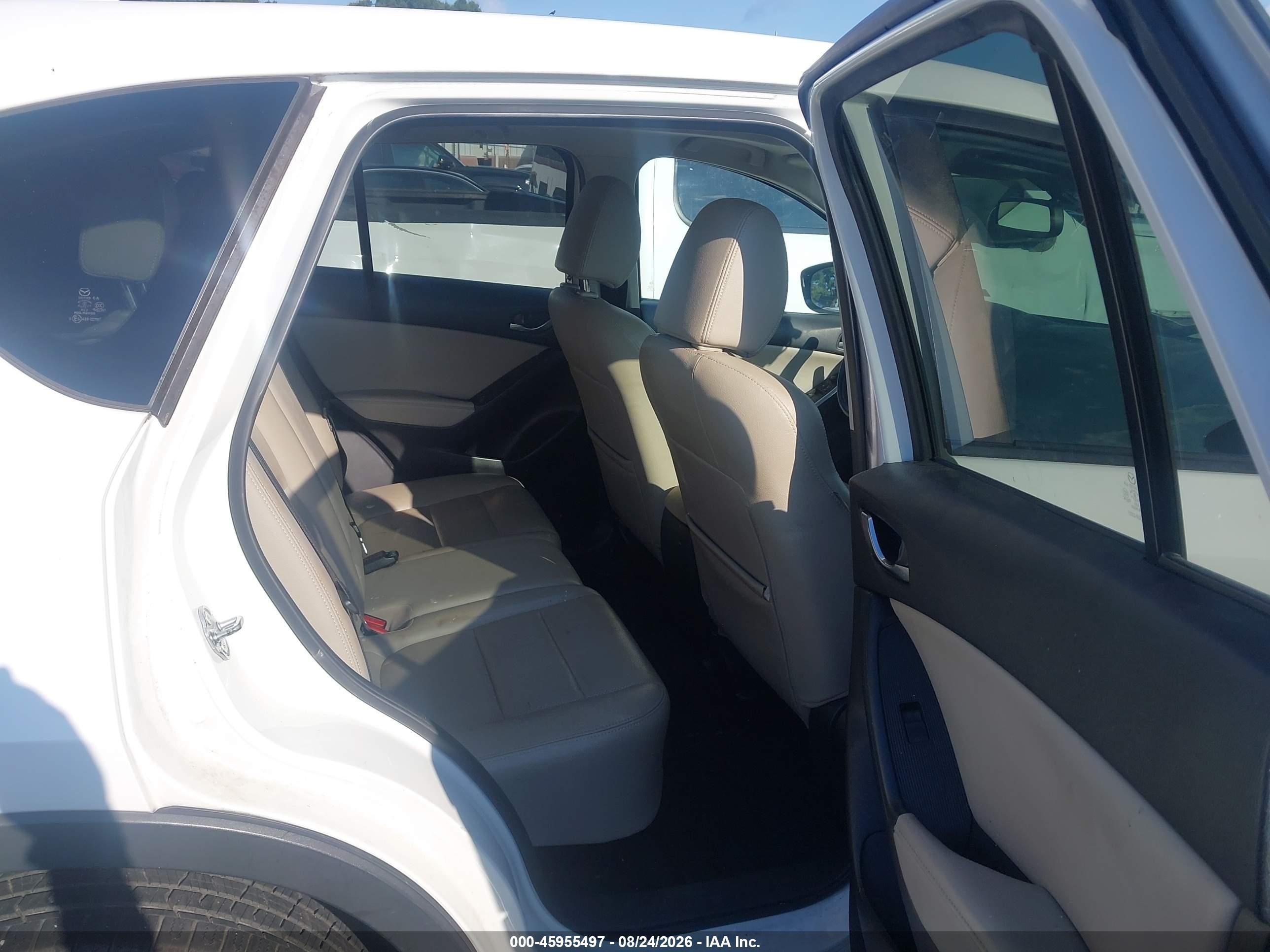 2013 Mazda Cx-5 Grand Touring White vin: JM3KE4DE0D0133023