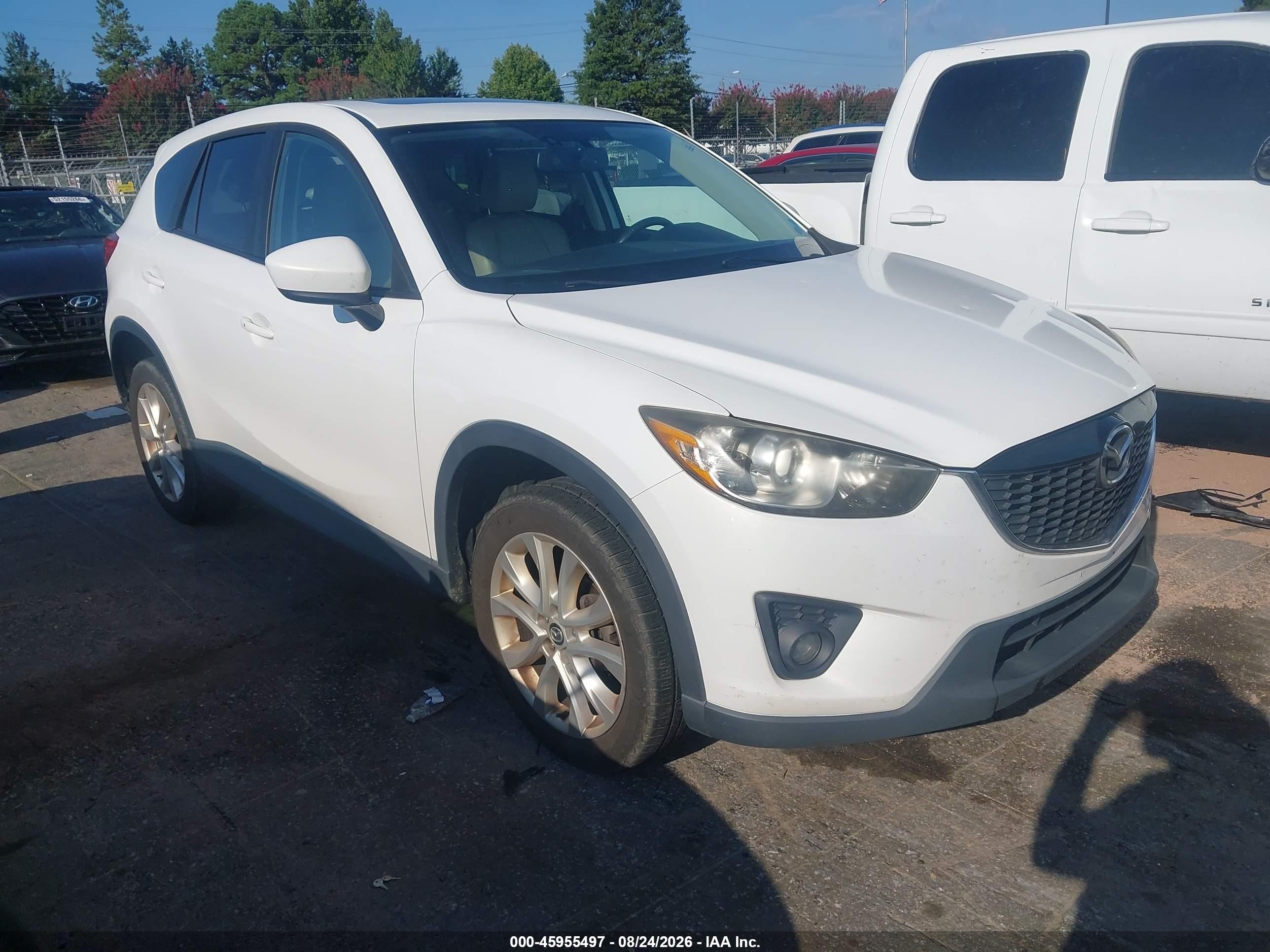 2013 Mazda Cx-5 Grand Touring White vin: JM3KE4DE0D0133023