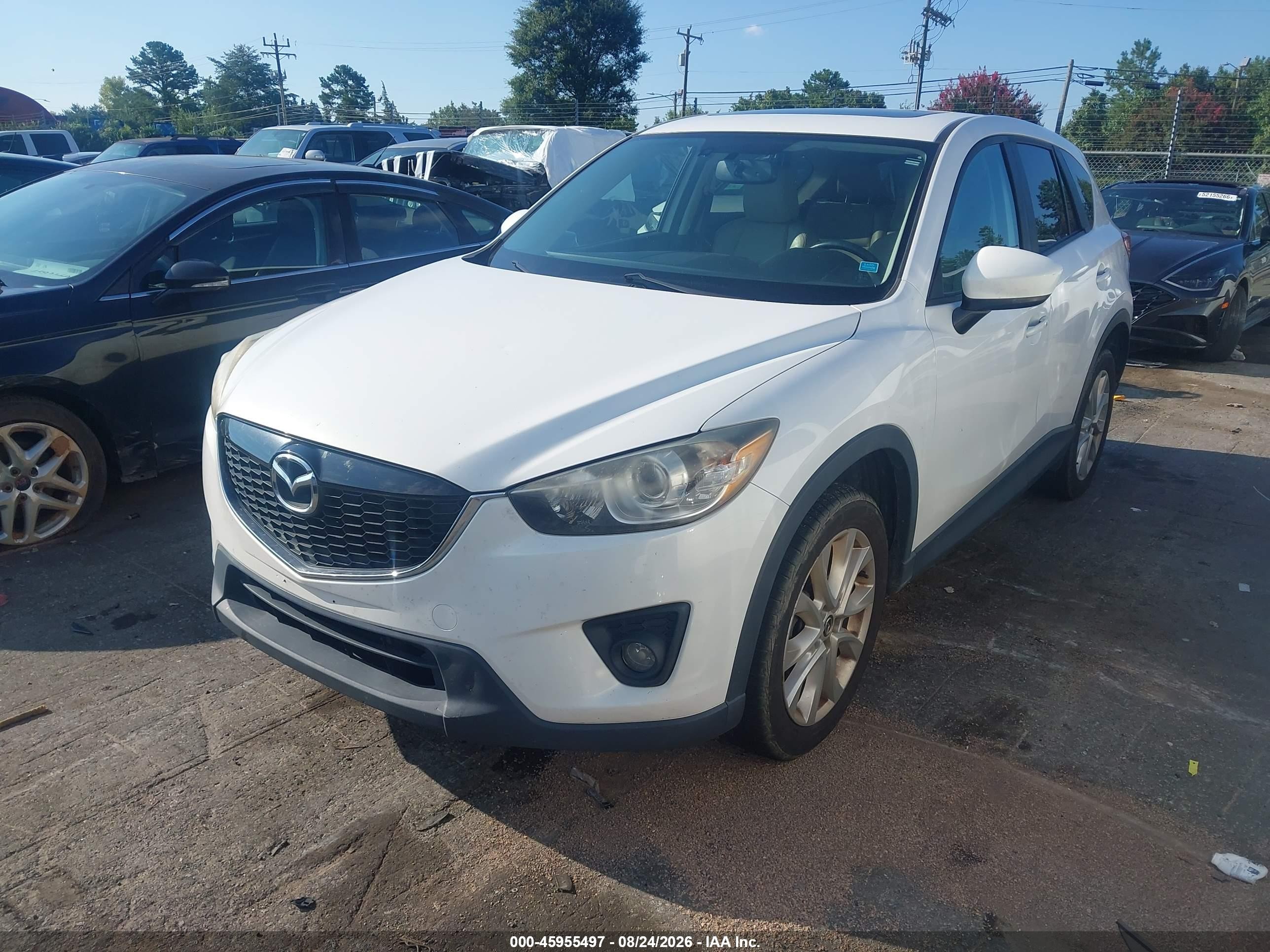 2013 Mazda Cx-5 Grand Touring White vin: JM3KE4DE0D0133023