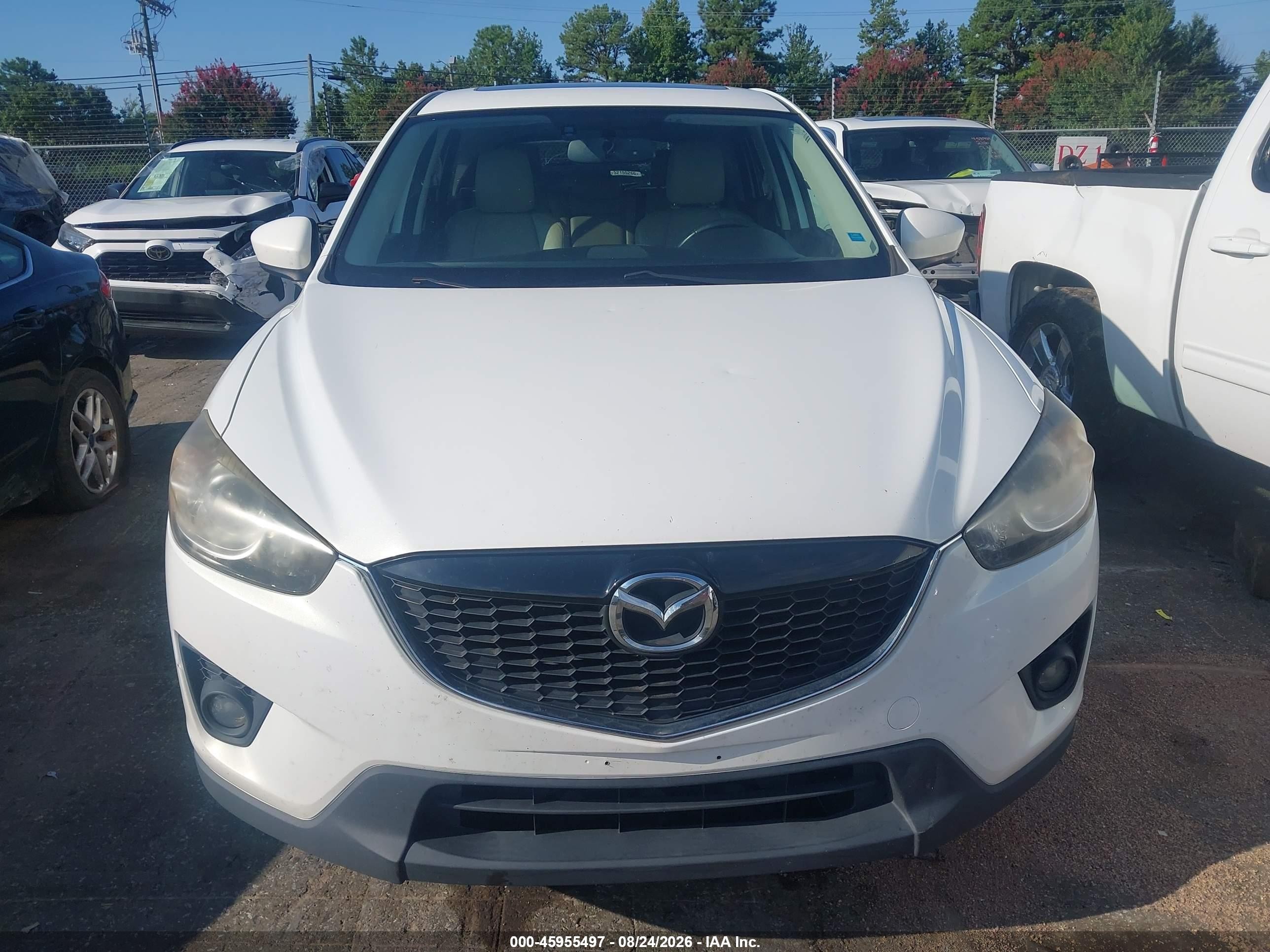 2013 Mazda Cx-5 Grand Touring White vin: JM3KE4DE0D0133023