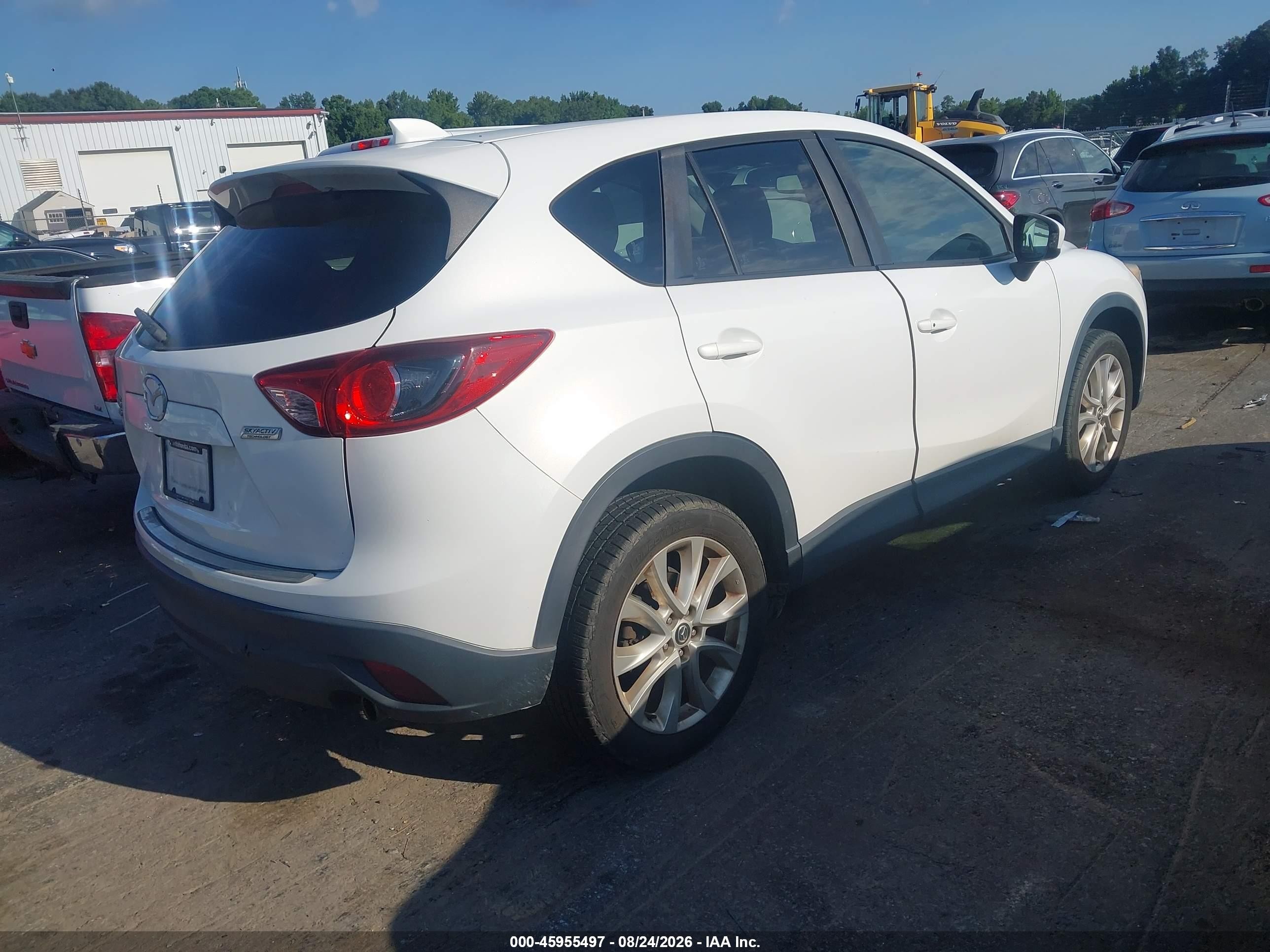 2013 Mazda Cx-5 Grand Touring White vin: JM3KE4DE0D0133023