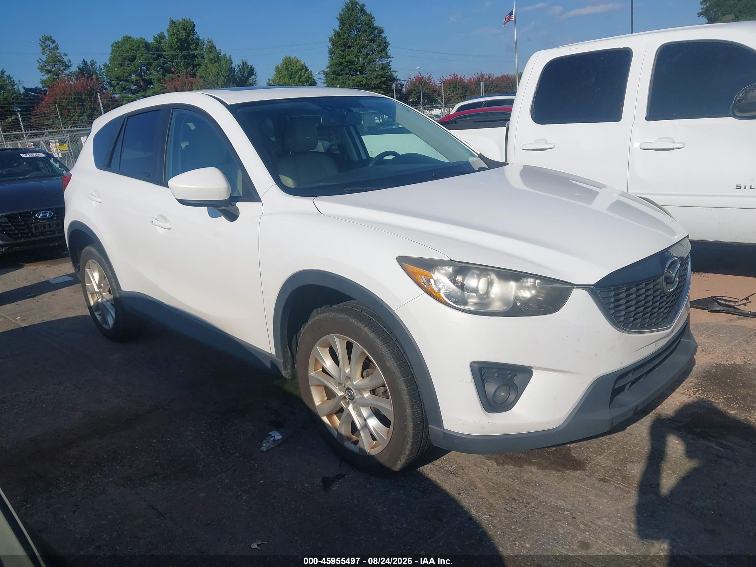 2013 Mazda Cx-5 Grand Touring White vin: JM3KE4DE0D0133023