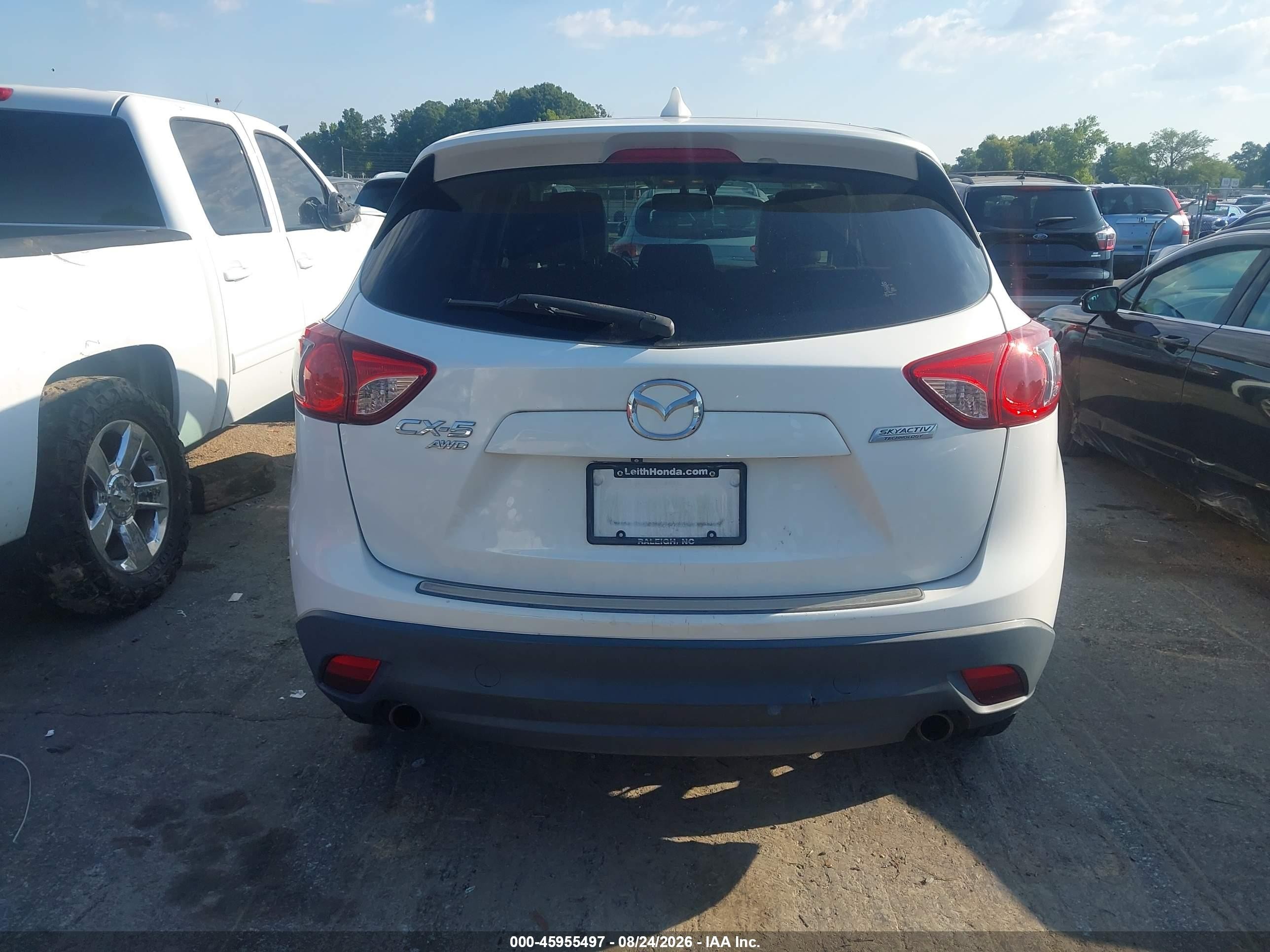 2013 Mazda Cx-5 Grand Touring White vin: JM3KE4DE0D0133023