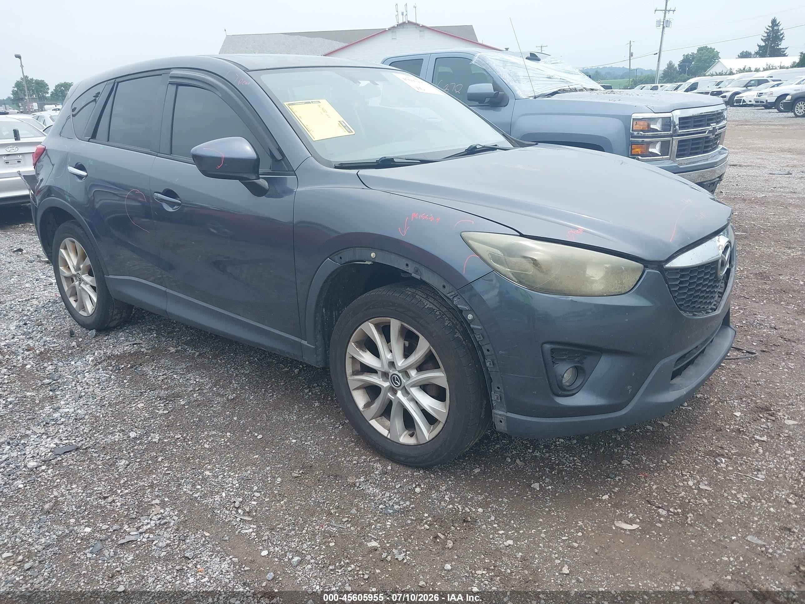 2013 Mazda Cx-5 Grand Touring Blue vin: JM3KE4DE1D0133807