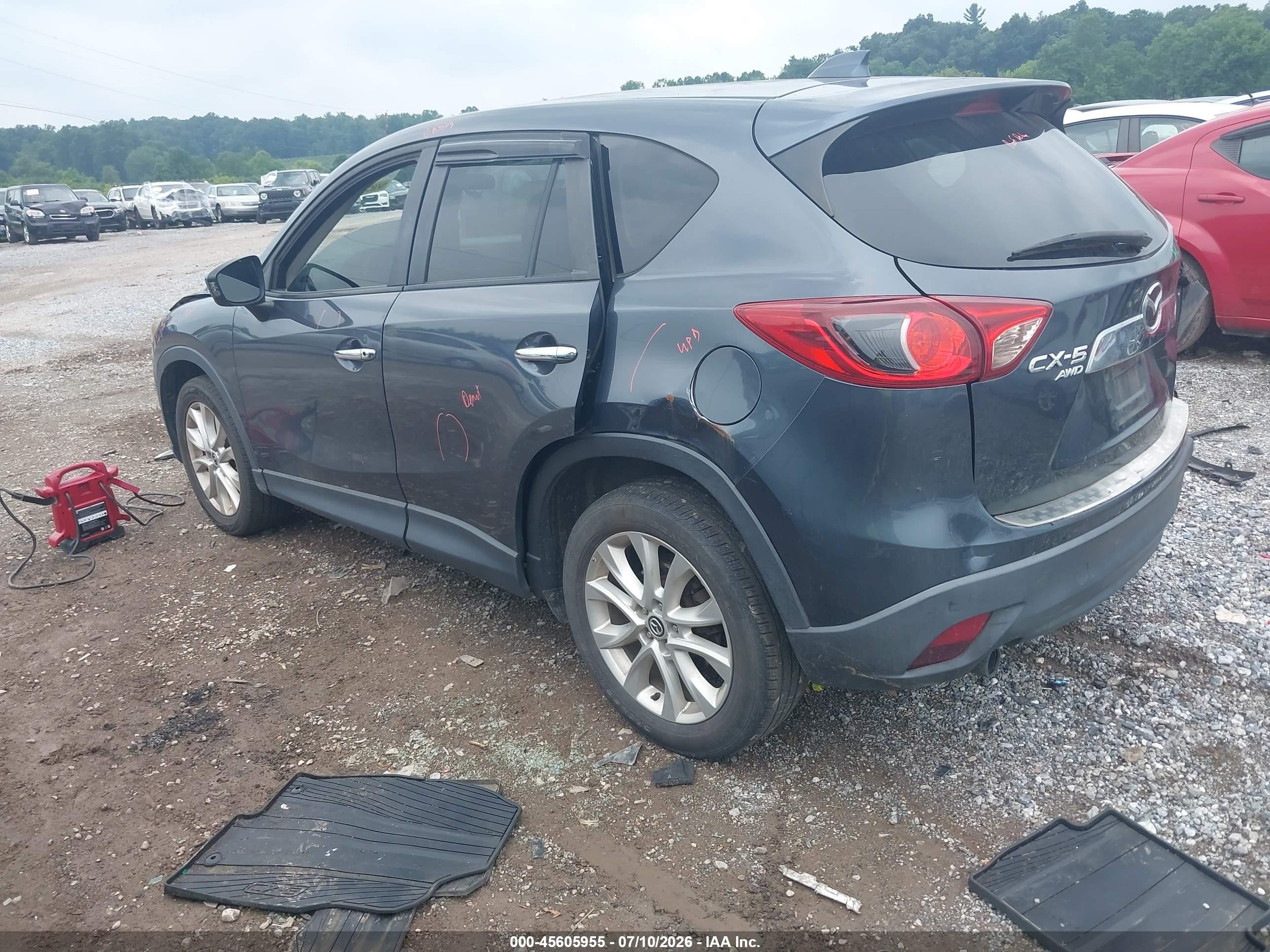 2013 Mazda Cx-5 Grand Touring Blue vin: JM3KE4DE1D0133807