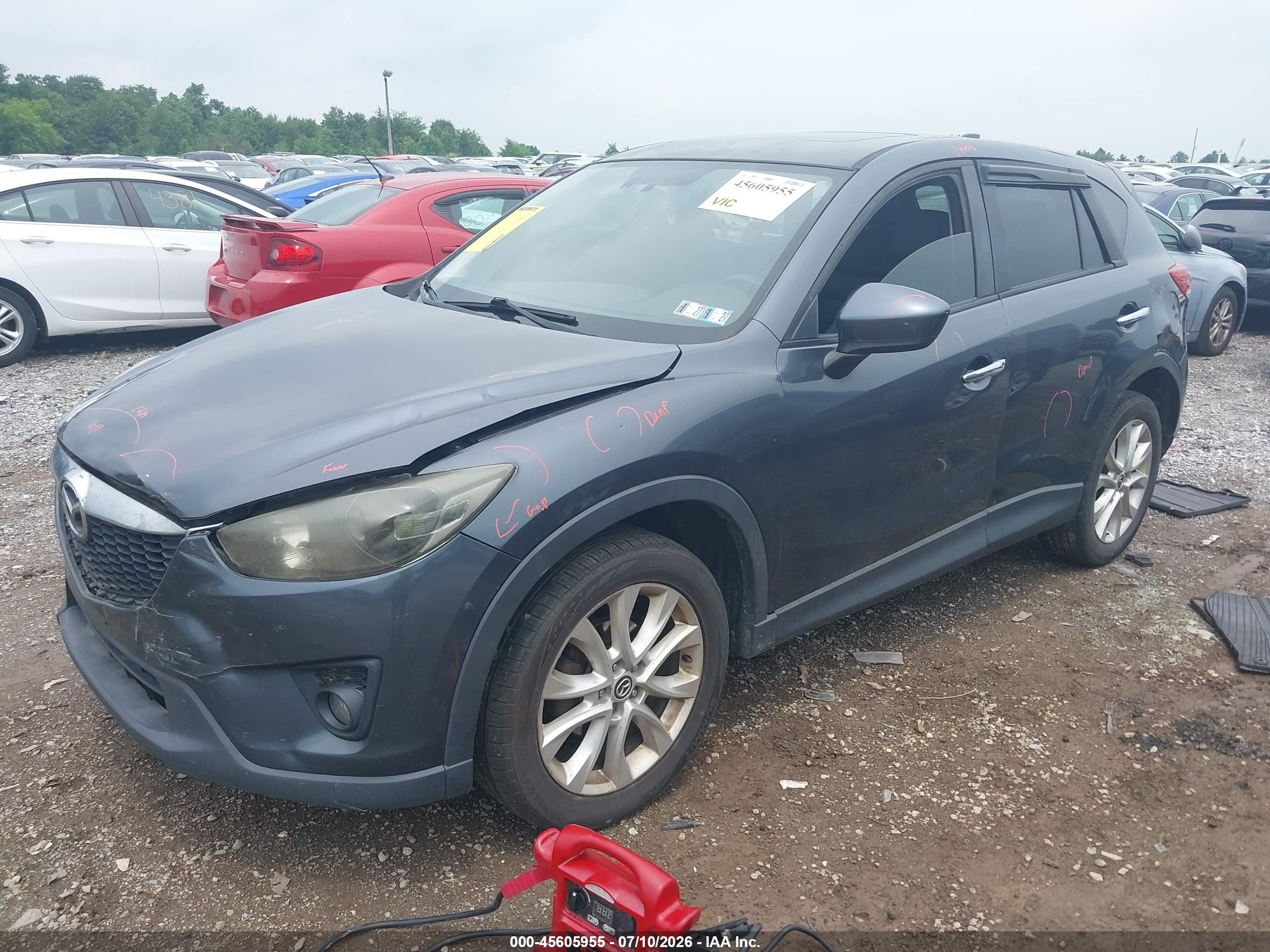 2013 Mazda Cx-5 Grand Touring Blue vin: JM3KE4DE1D0133807