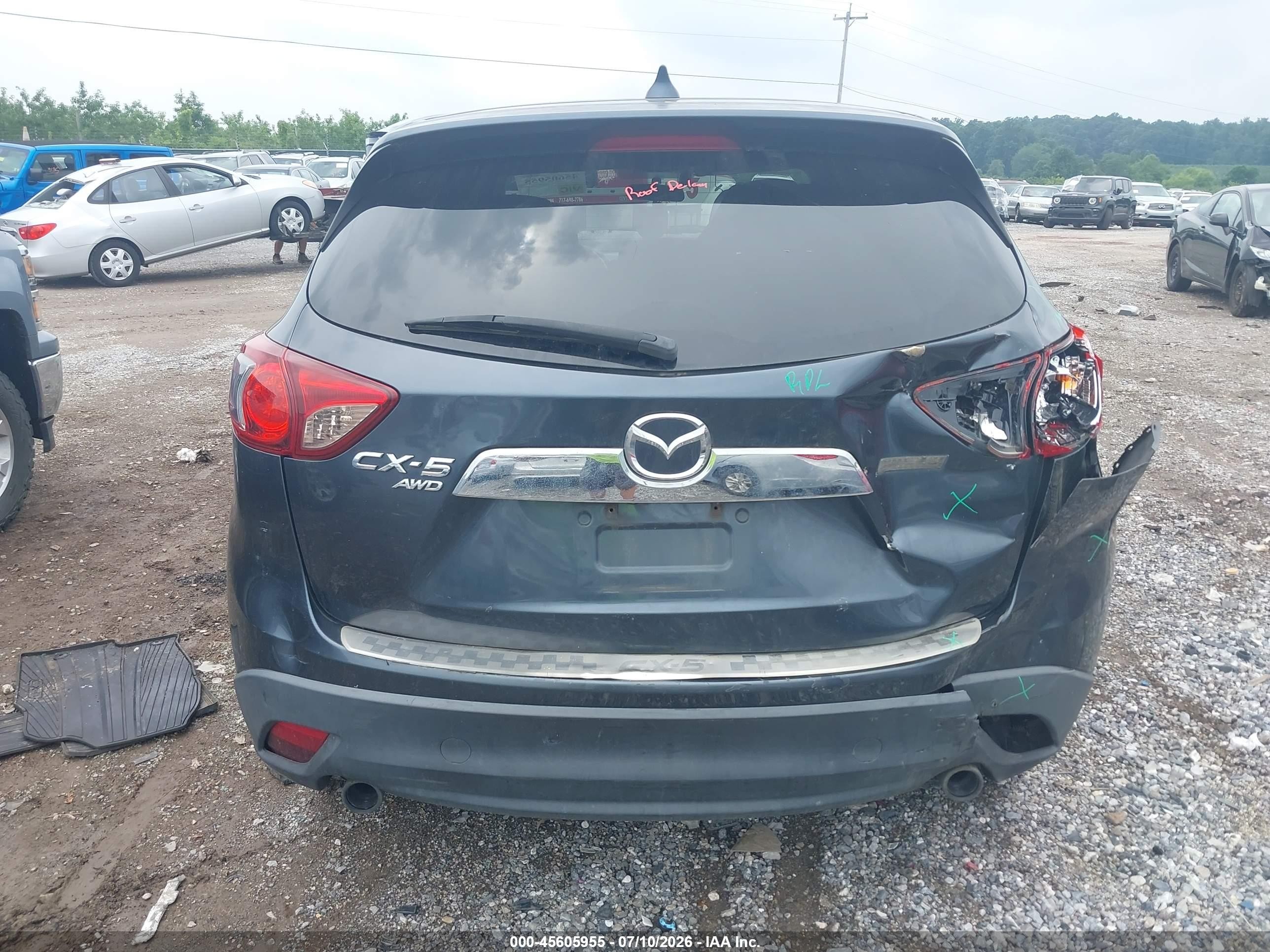 2013 Mazda Cx-5 Grand Touring Blue vin: JM3KE4DE1D0133807