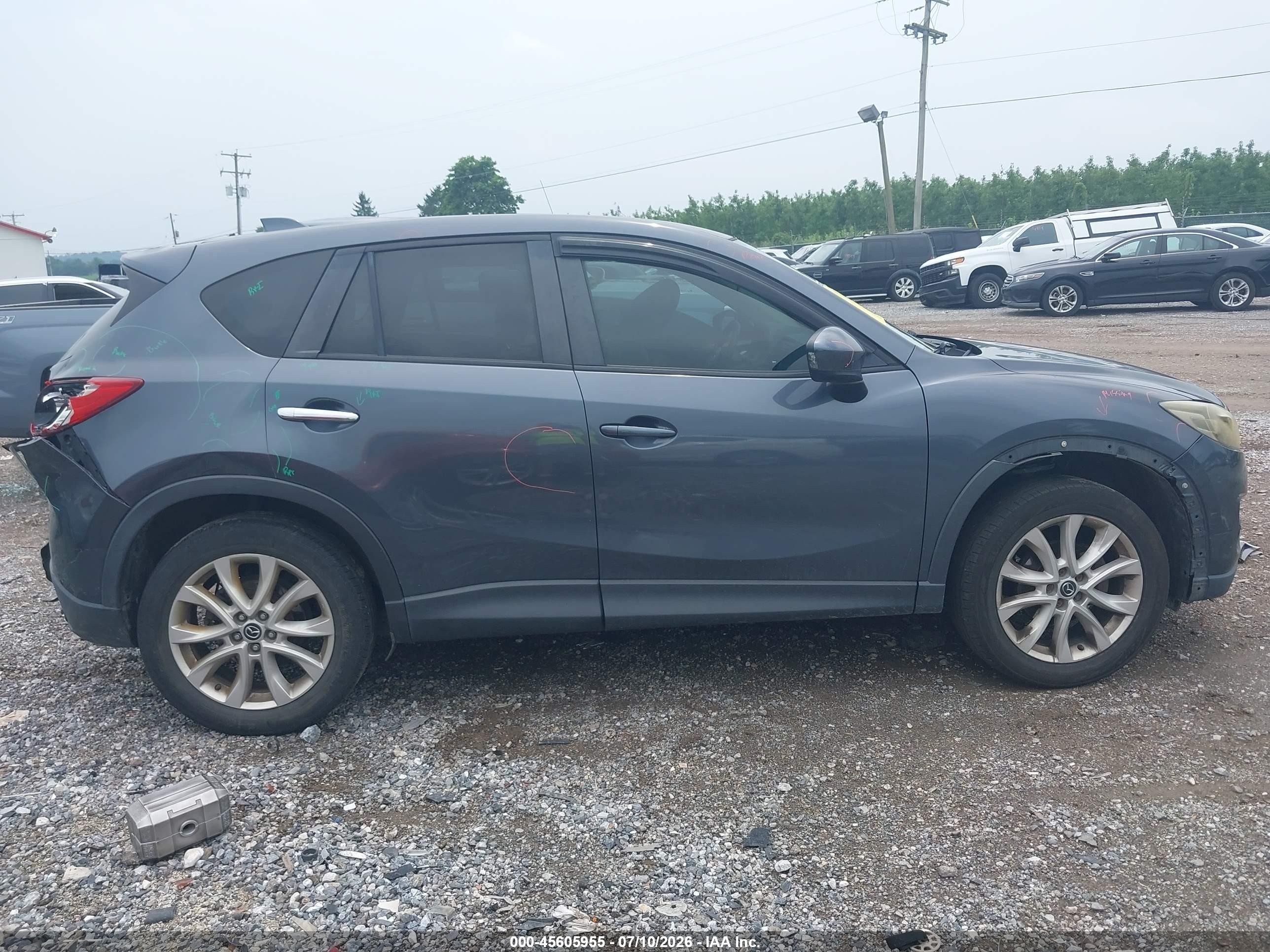 2013 Mazda Cx-5 Grand Touring Blue vin: JM3KE4DE1D0133807