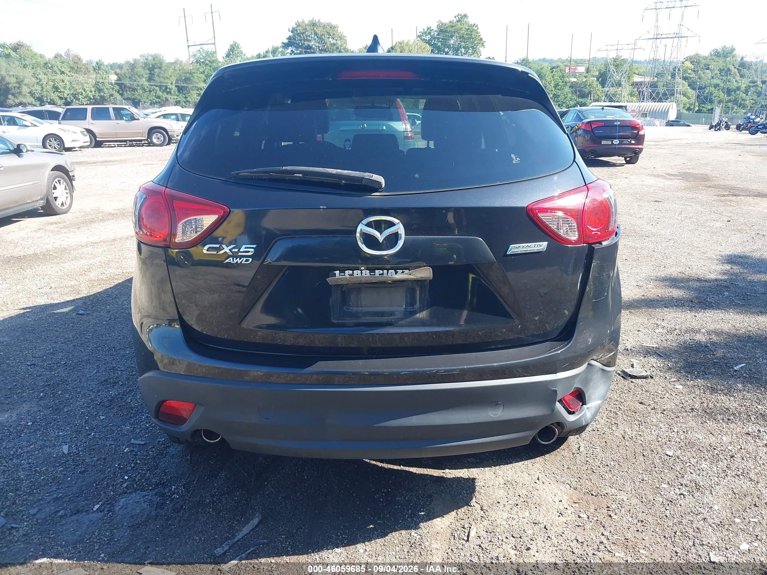 2013 Mazda Cx-5 Grand Touring Black vin: JM3KE4DE1D0168069