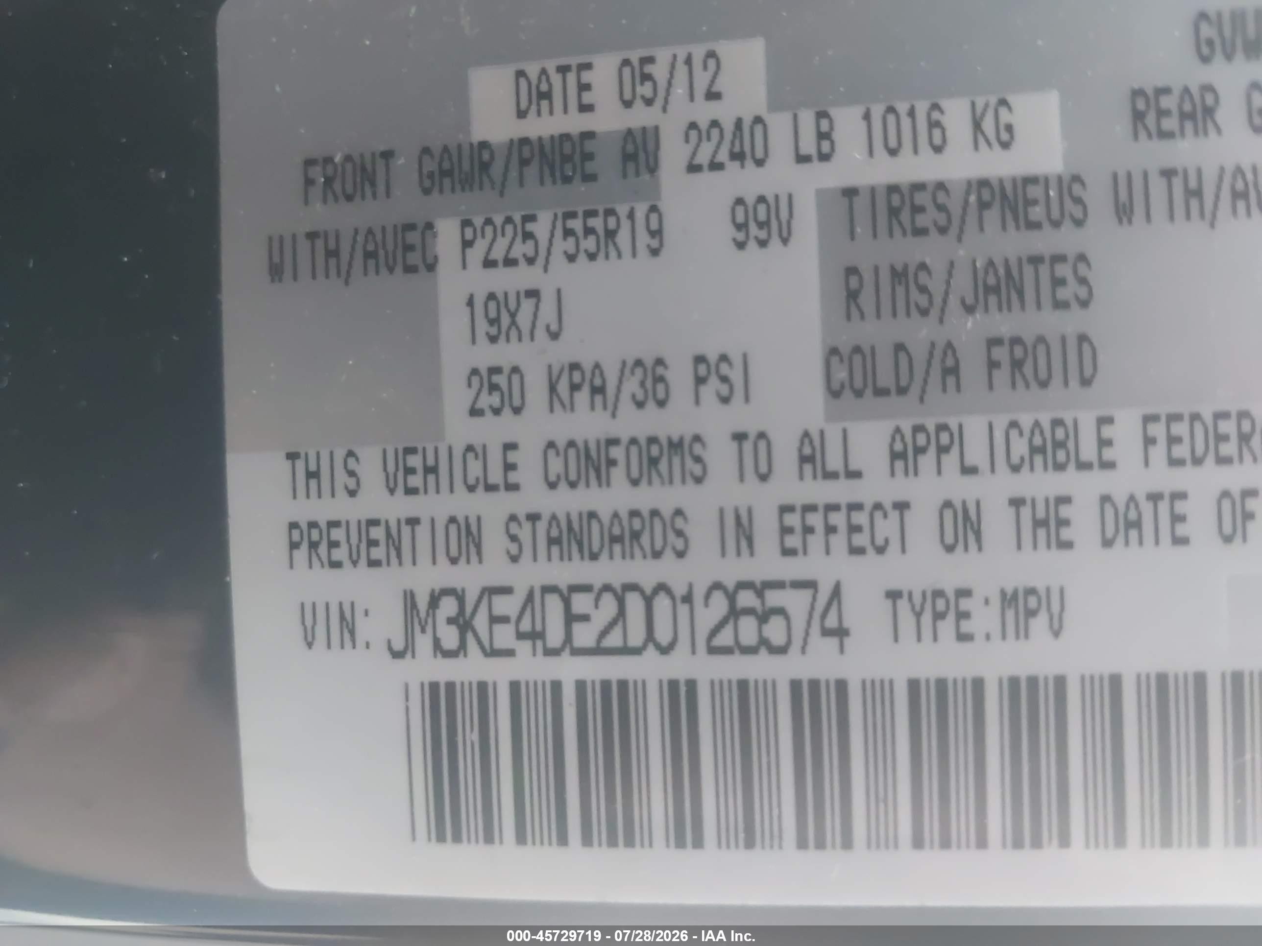 2013 Mazda Cx-5 Grand Touring Black vin: JM3KE4DE2D0126574
