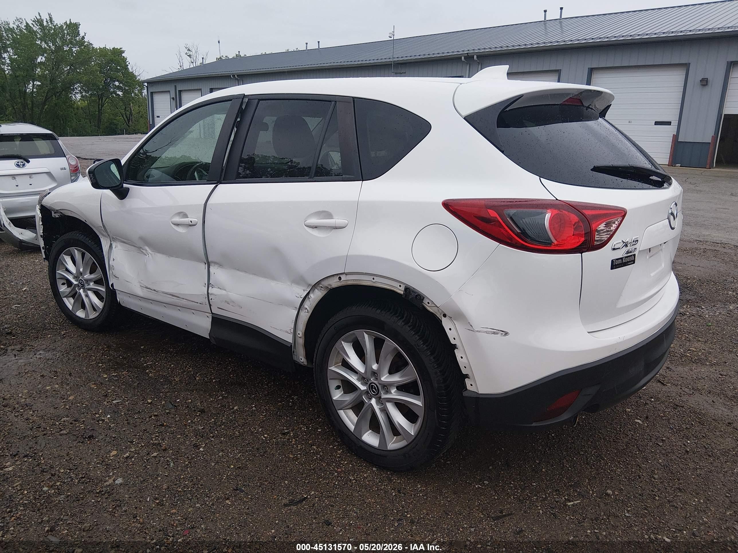 2013 Mazda Cx-5 Grand Touring White vin: JM3KE4DE2D0127109
