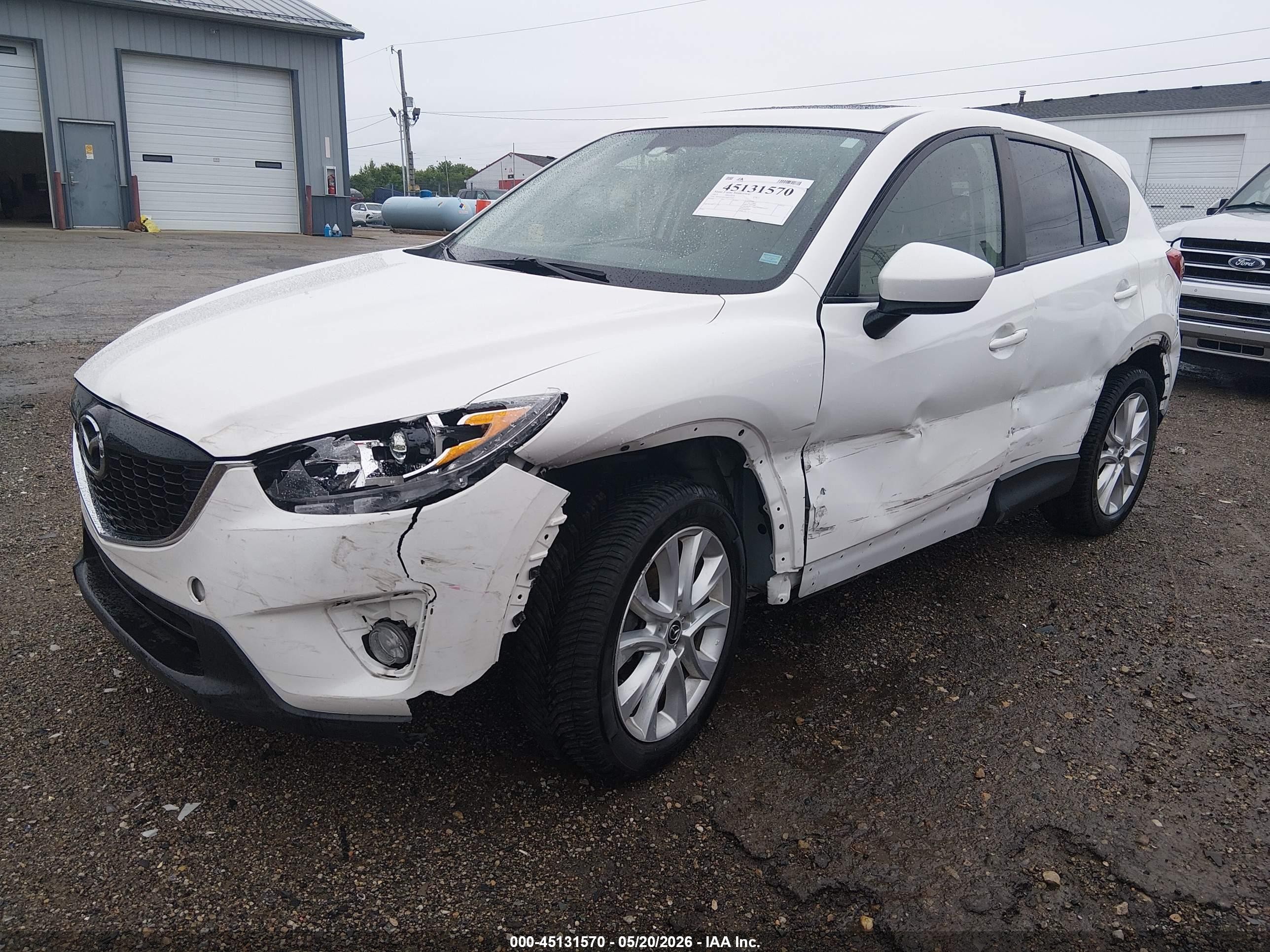 2013 Mazda Cx-5 Grand Touring White vin: JM3KE4DE2D0127109