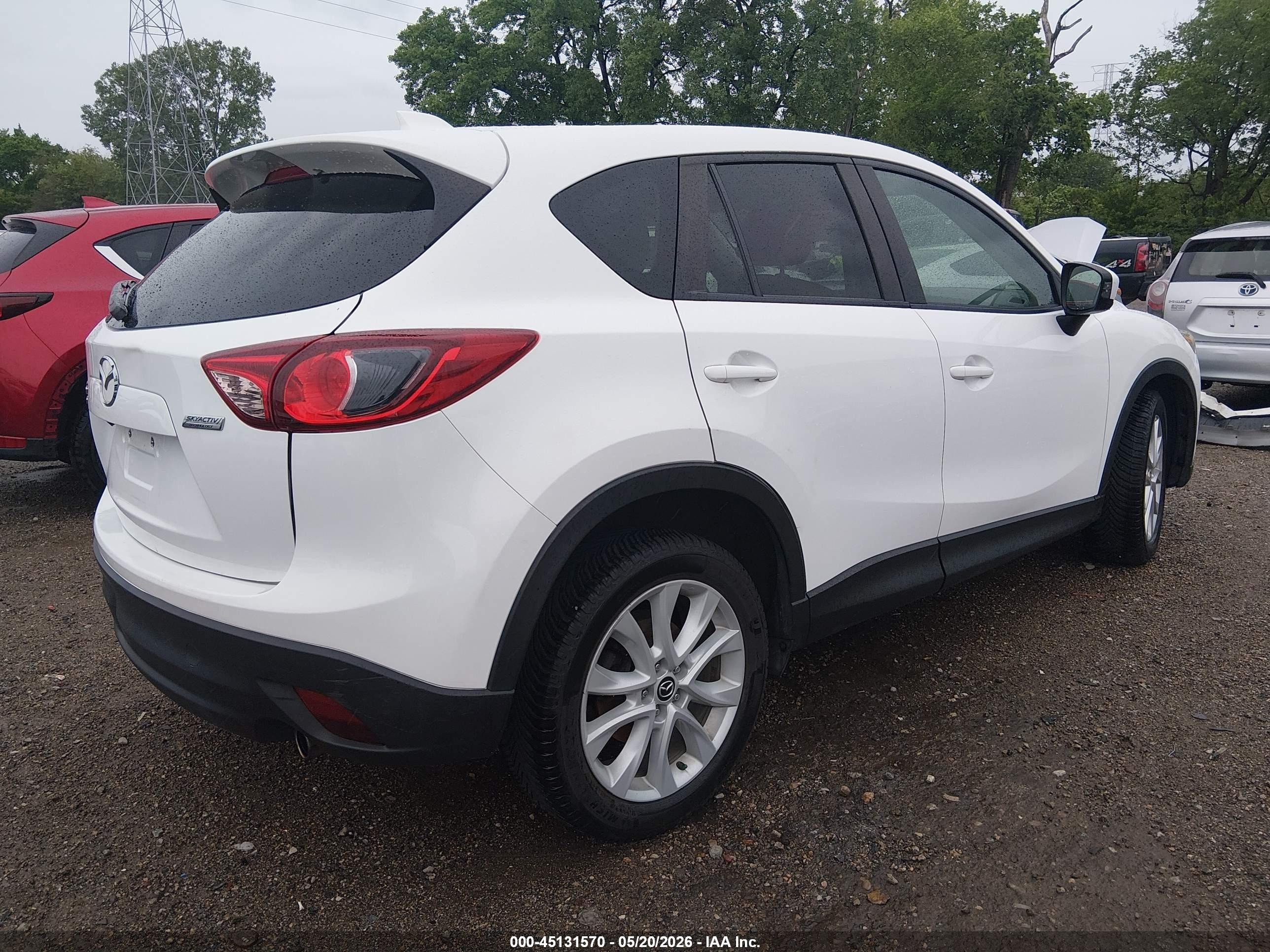 2013 Mazda Cx-5 Grand Touring White vin: JM3KE4DE2D0127109