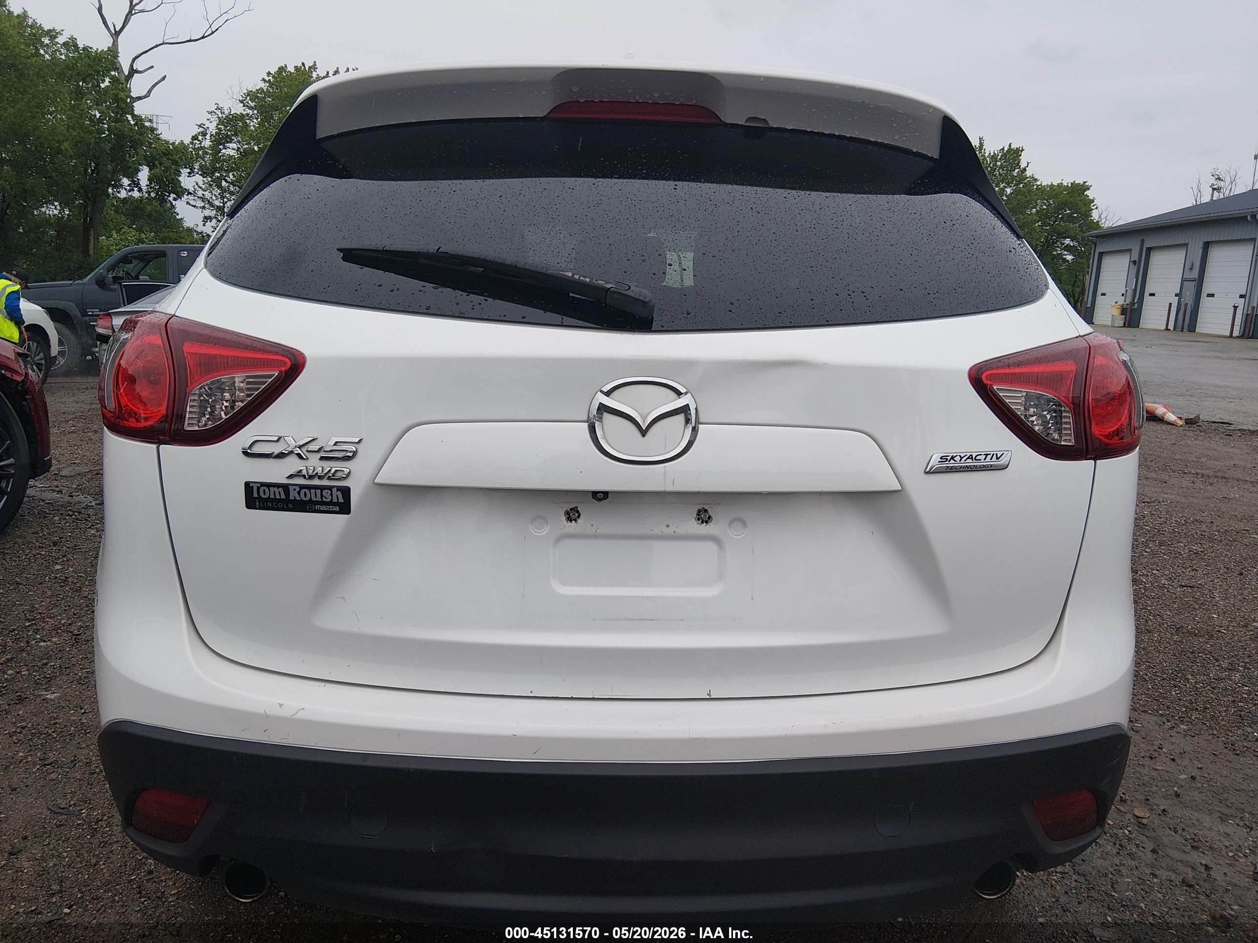 2013 Mazda Cx-5 Grand Touring White vin: JM3KE4DE2D0127109