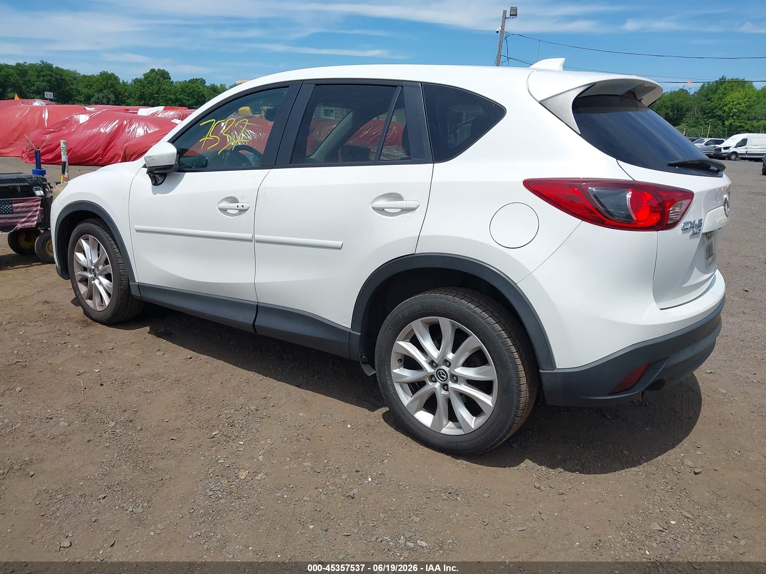 2013 Mazda Cx-5 Grand Touring White vin: JM3KE4DE2D0149935