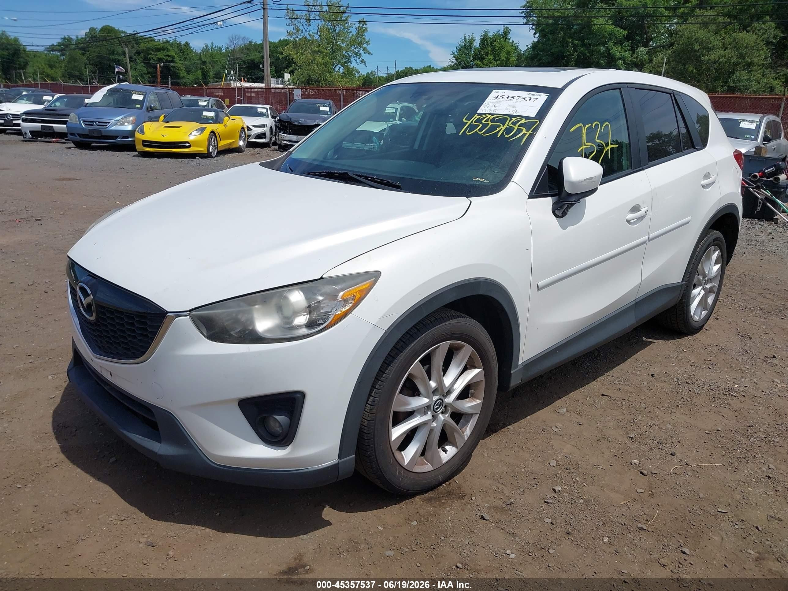 2013 Mazda Cx-5 Grand Touring White vin: JM3KE4DE2D0149935