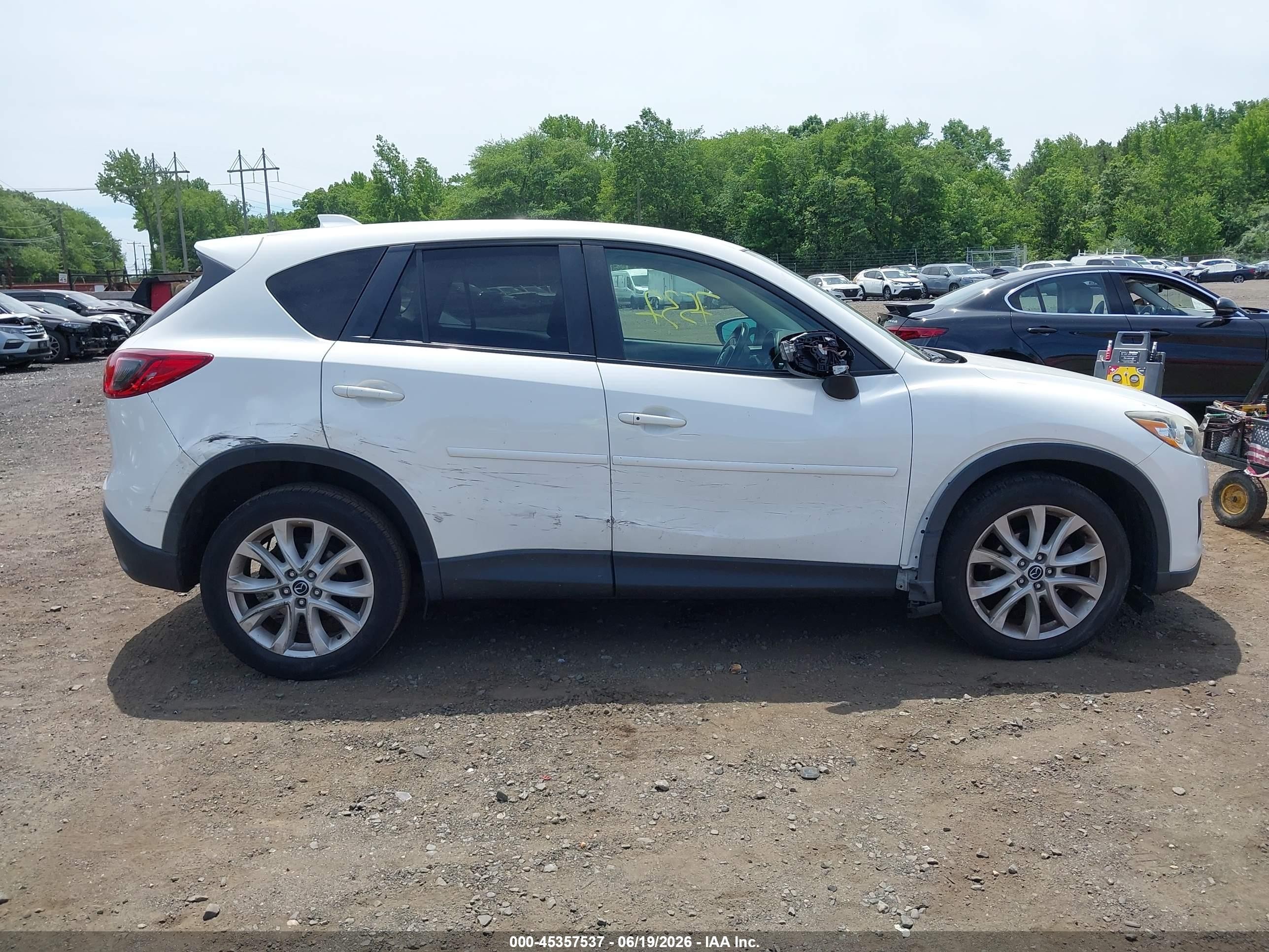 2013 Mazda Cx-5 Grand Touring White vin: JM3KE4DE2D0149935