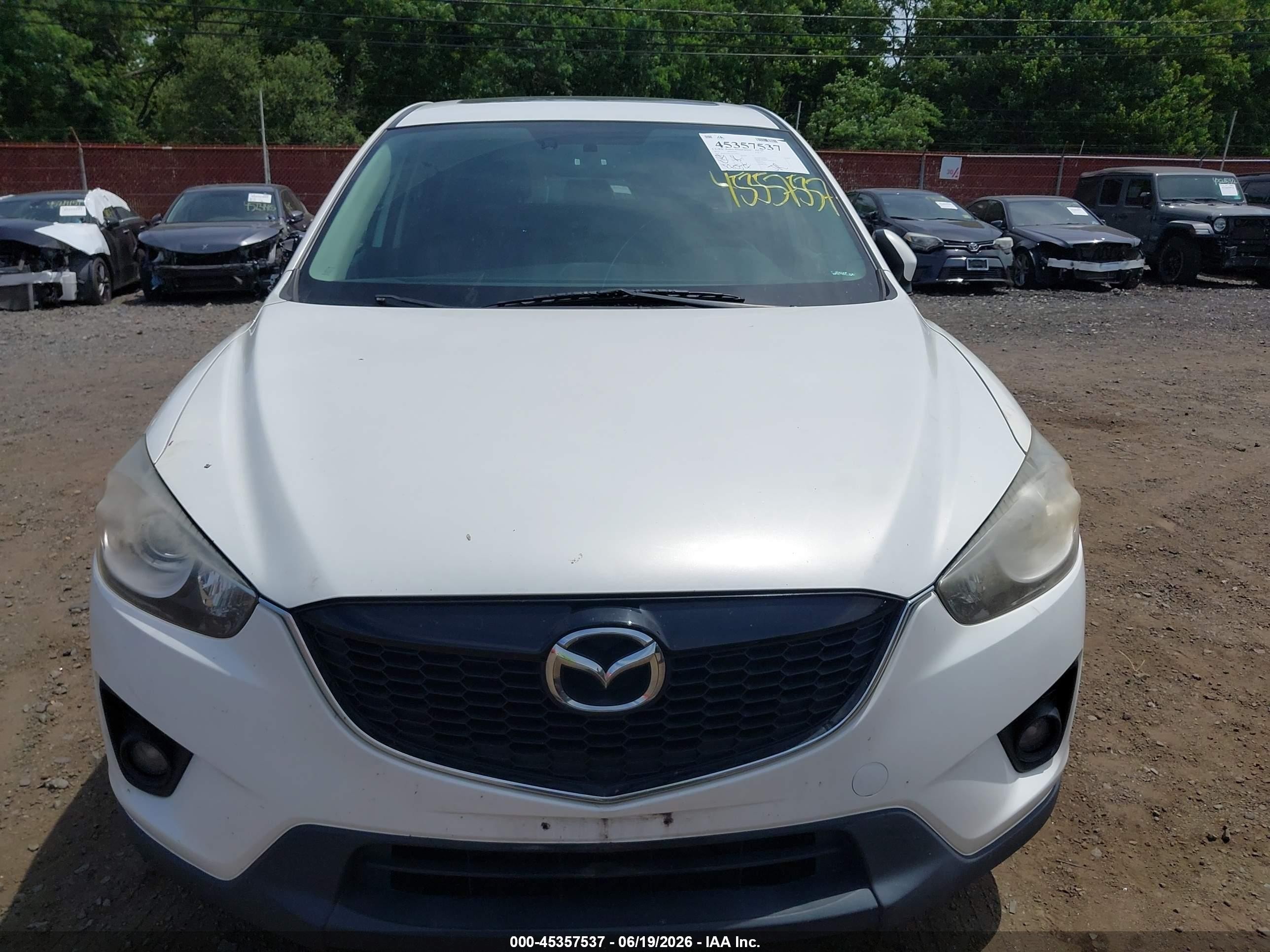 2013 Mazda Cx-5 Grand Touring White vin: JM3KE4DE2D0149935
