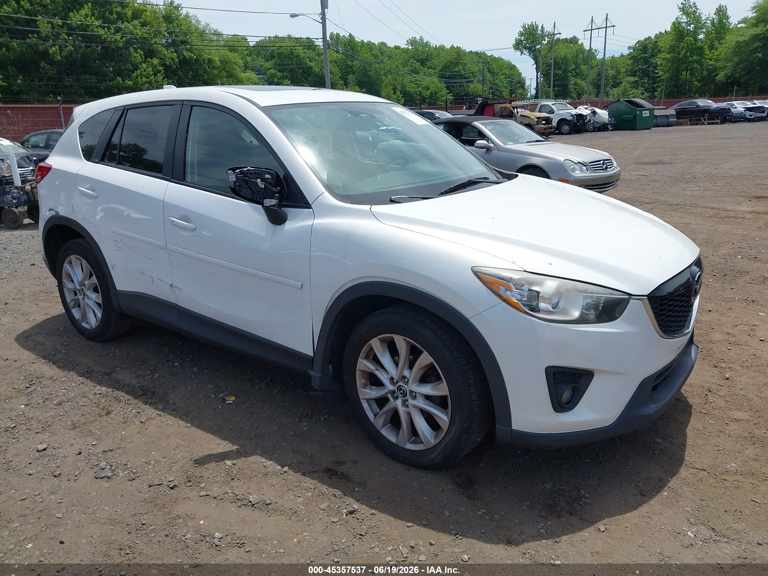 2013 Mazda Cx-5 Grand Touring White vin: JM3KE4DE2D0149935