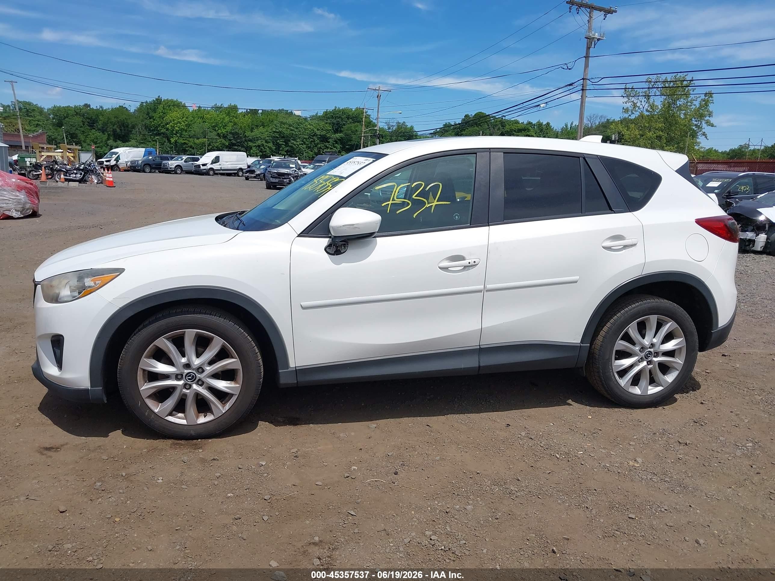 2013 Mazda Cx-5 Grand Touring White vin: JM3KE4DE2D0149935