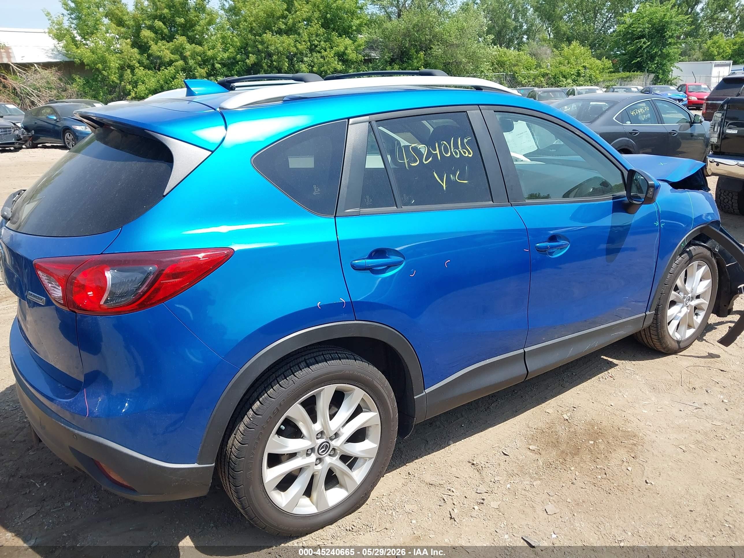 2013 Mazda Cx-5 Grand Touring Blue vin: JM3KE4DE2D0165763