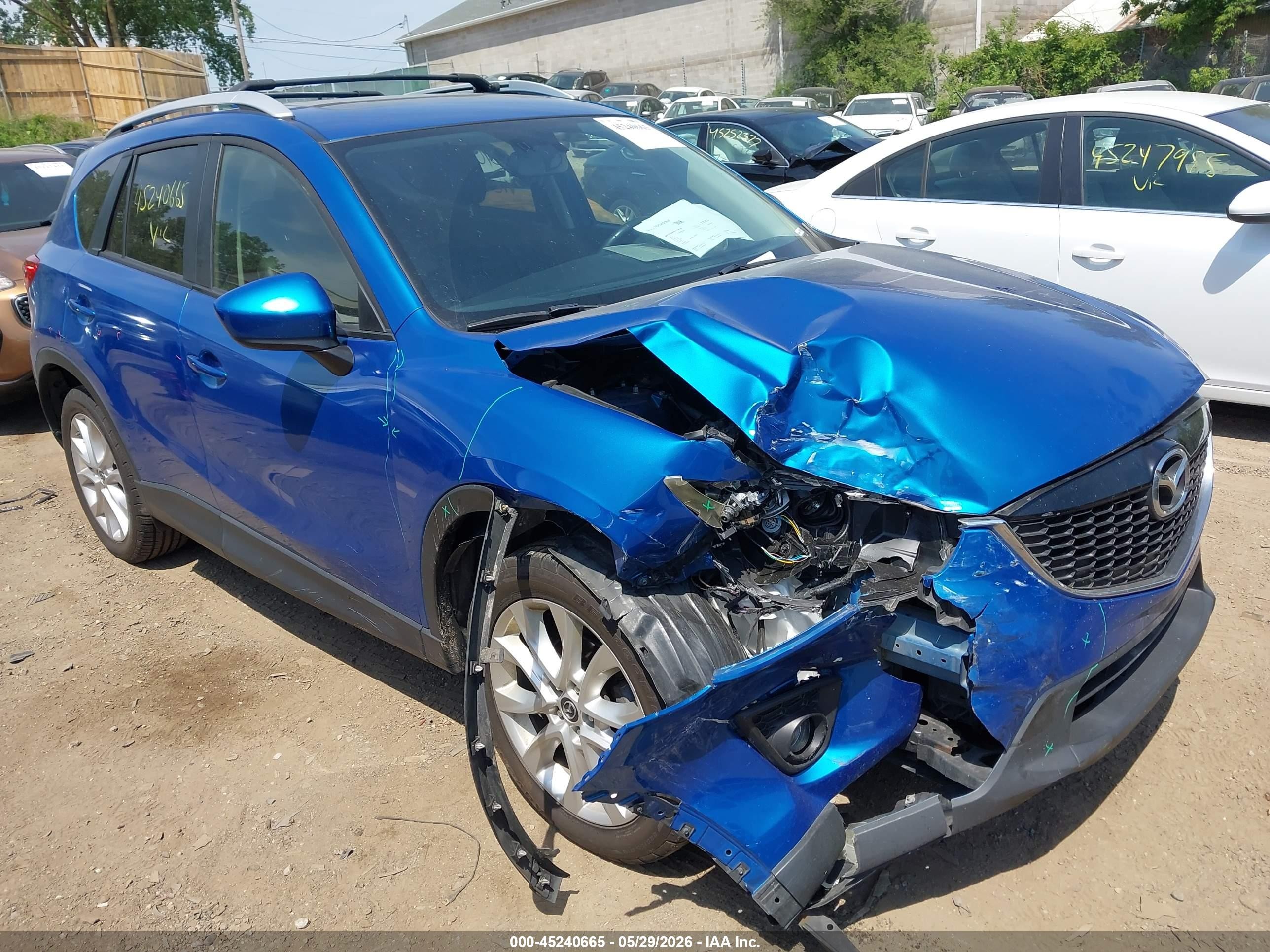 2013 Mazda Cx-5 Grand Touring Blue vin: JM3KE4DE2D0165763