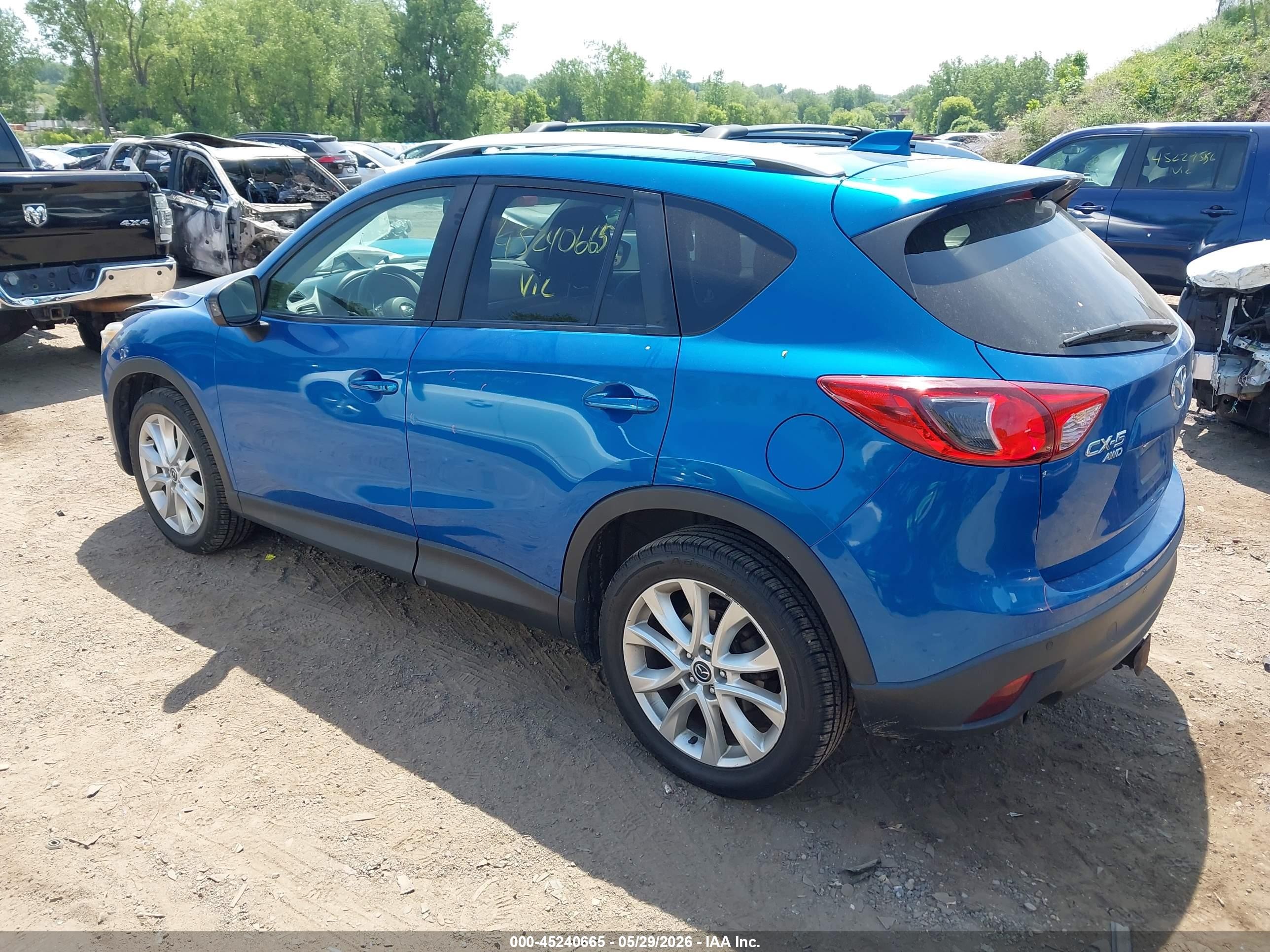 2013 Mazda Cx-5 Grand Touring Blue vin: JM3KE4DE2D0165763