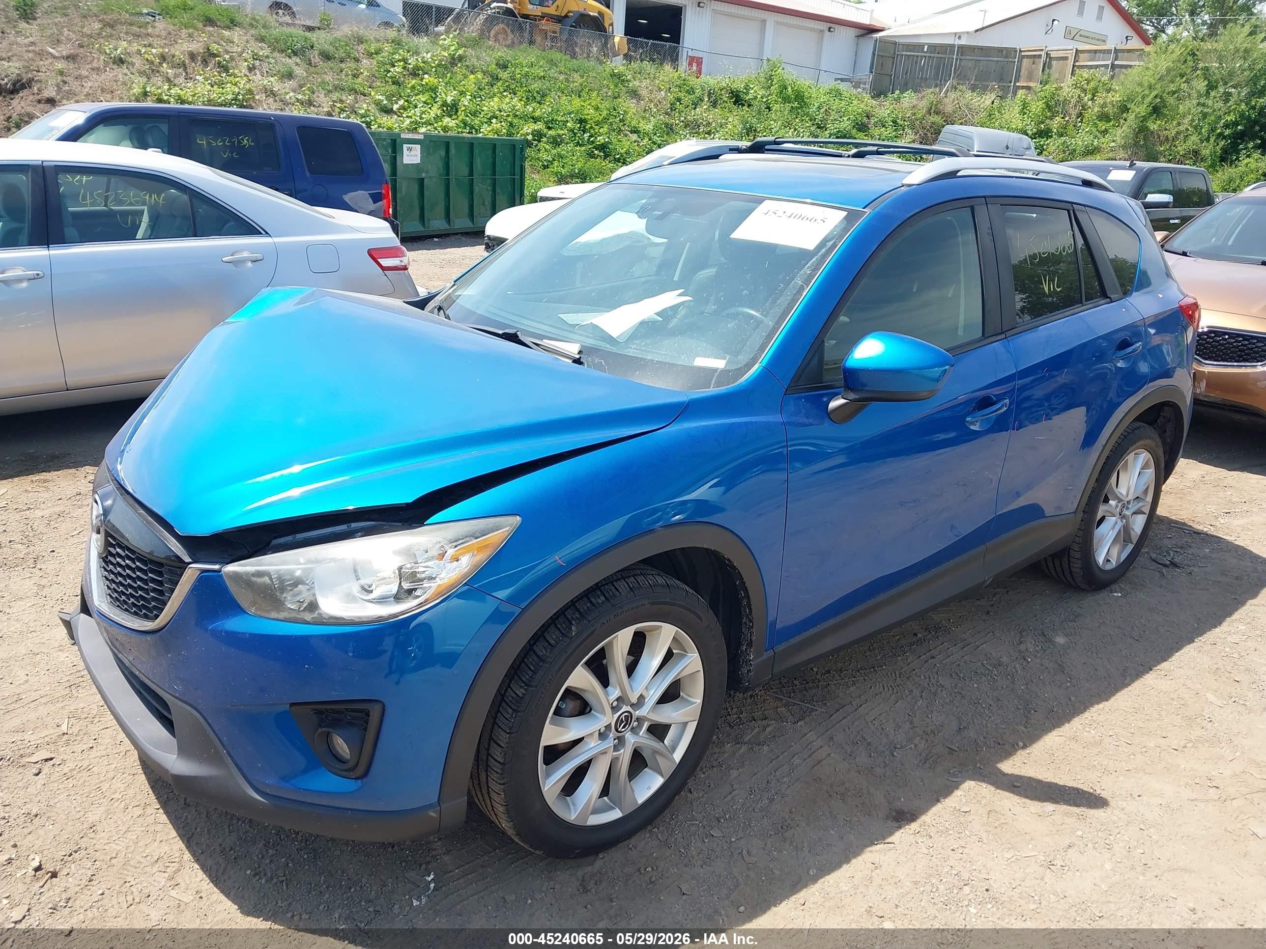 2013 Mazda Cx-5 Grand Touring Blue vin: JM3KE4DE2D0165763