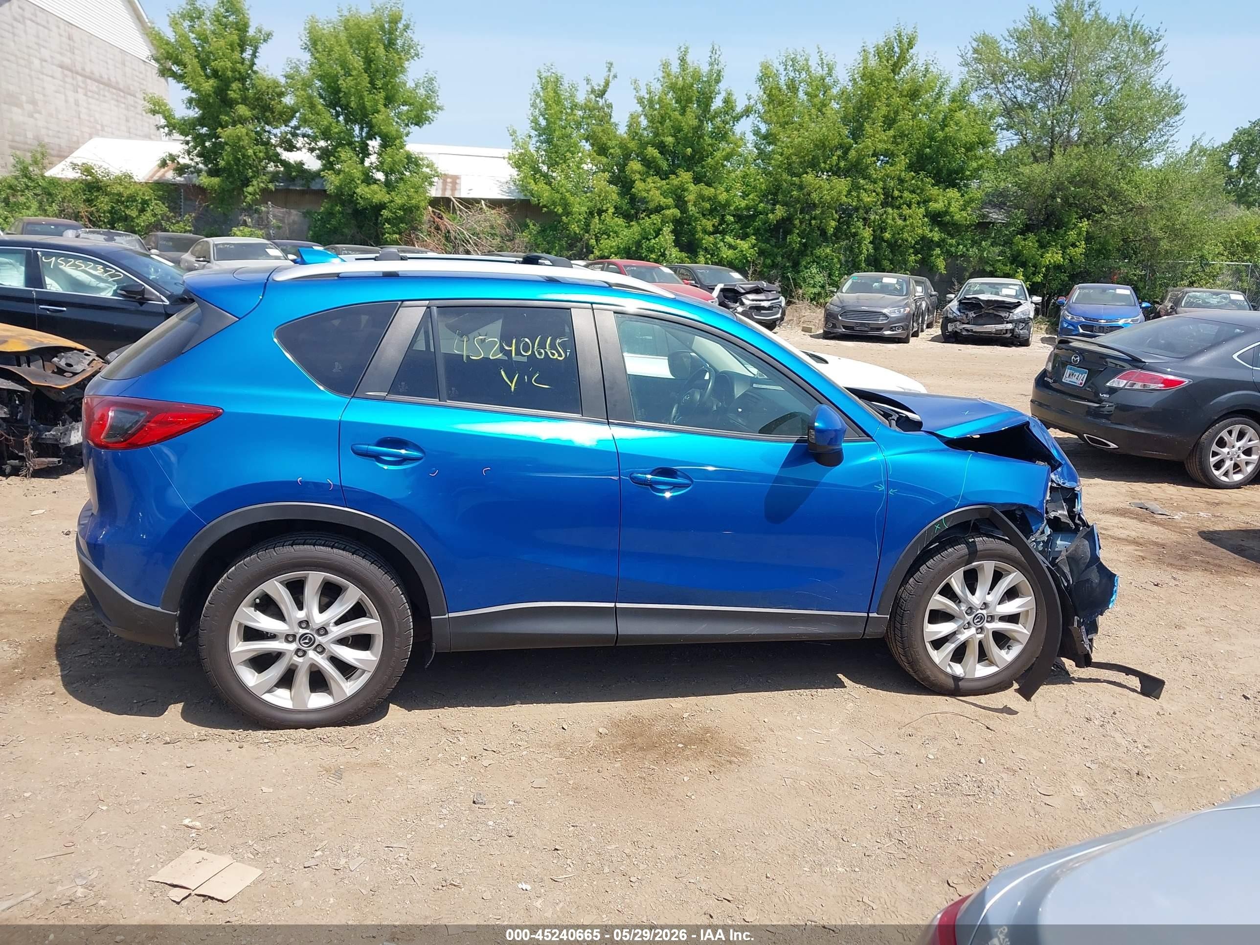 2013 Mazda Cx-5 Grand Touring Blue vin: JM3KE4DE2D0165763