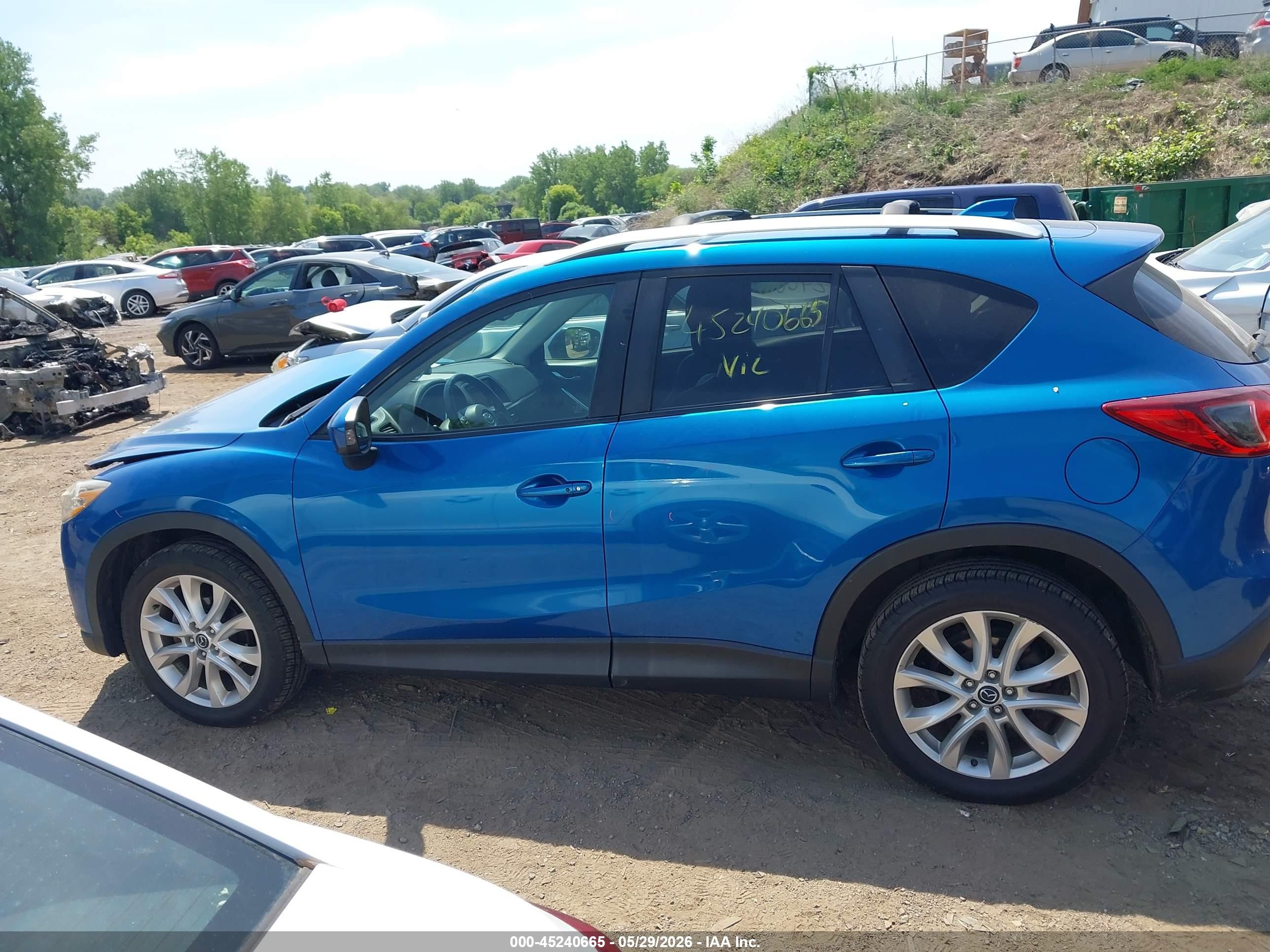 2013 Mazda Cx-5 Grand Touring Blue vin: JM3KE4DE2D0165763