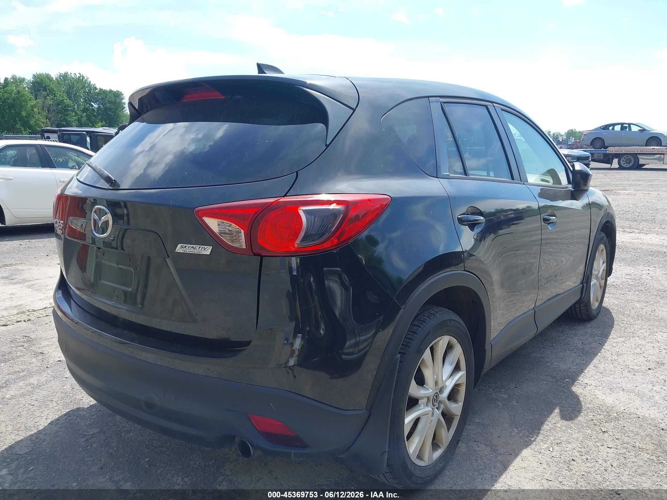 2013 Mazda Cx-5 Grand Touring Black vin: JM3KE4DE6D0114735