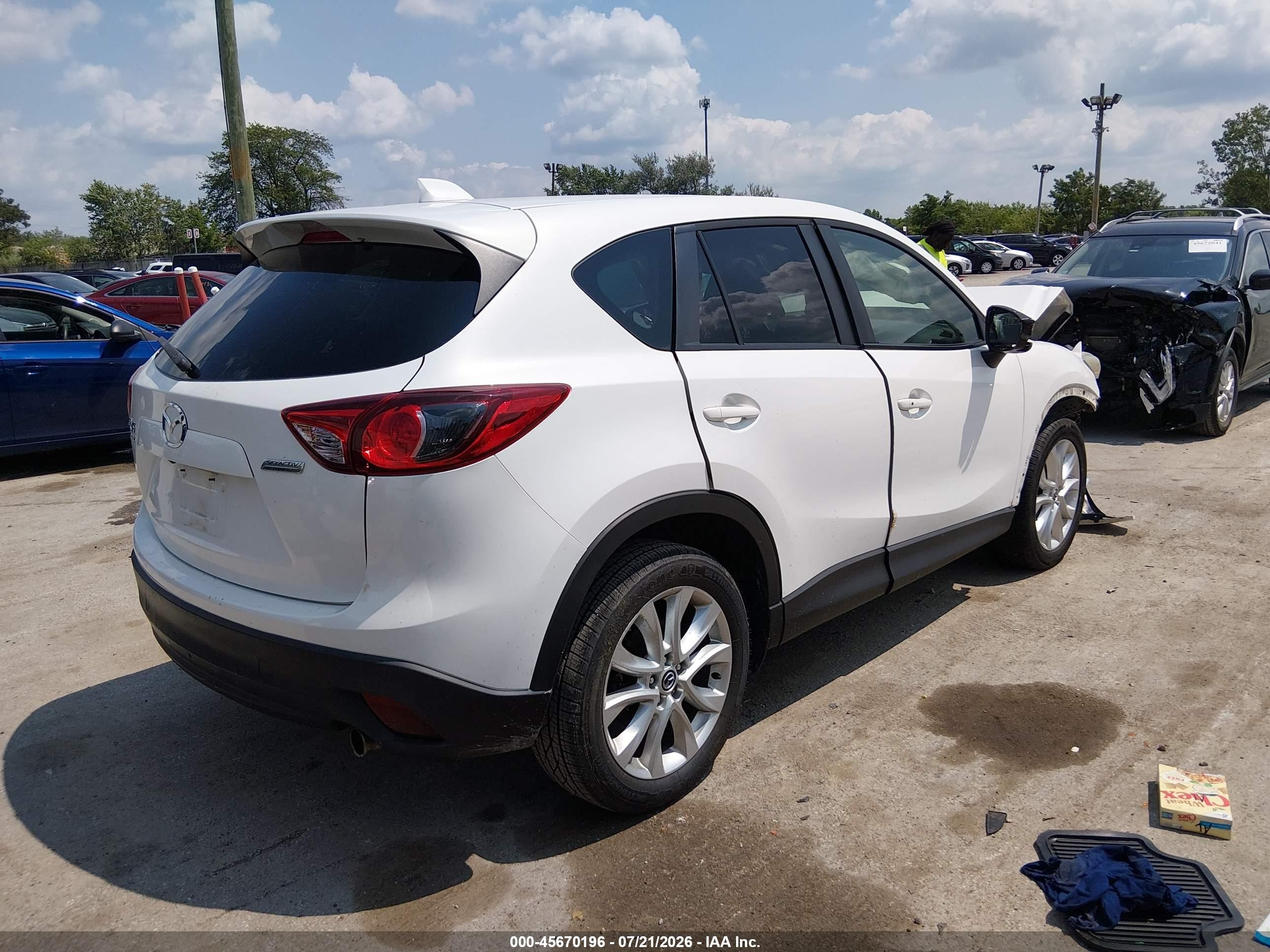 2013 Mazda Cx-5 Grand Touring Белый vin: JM3KE4DE7D0159988