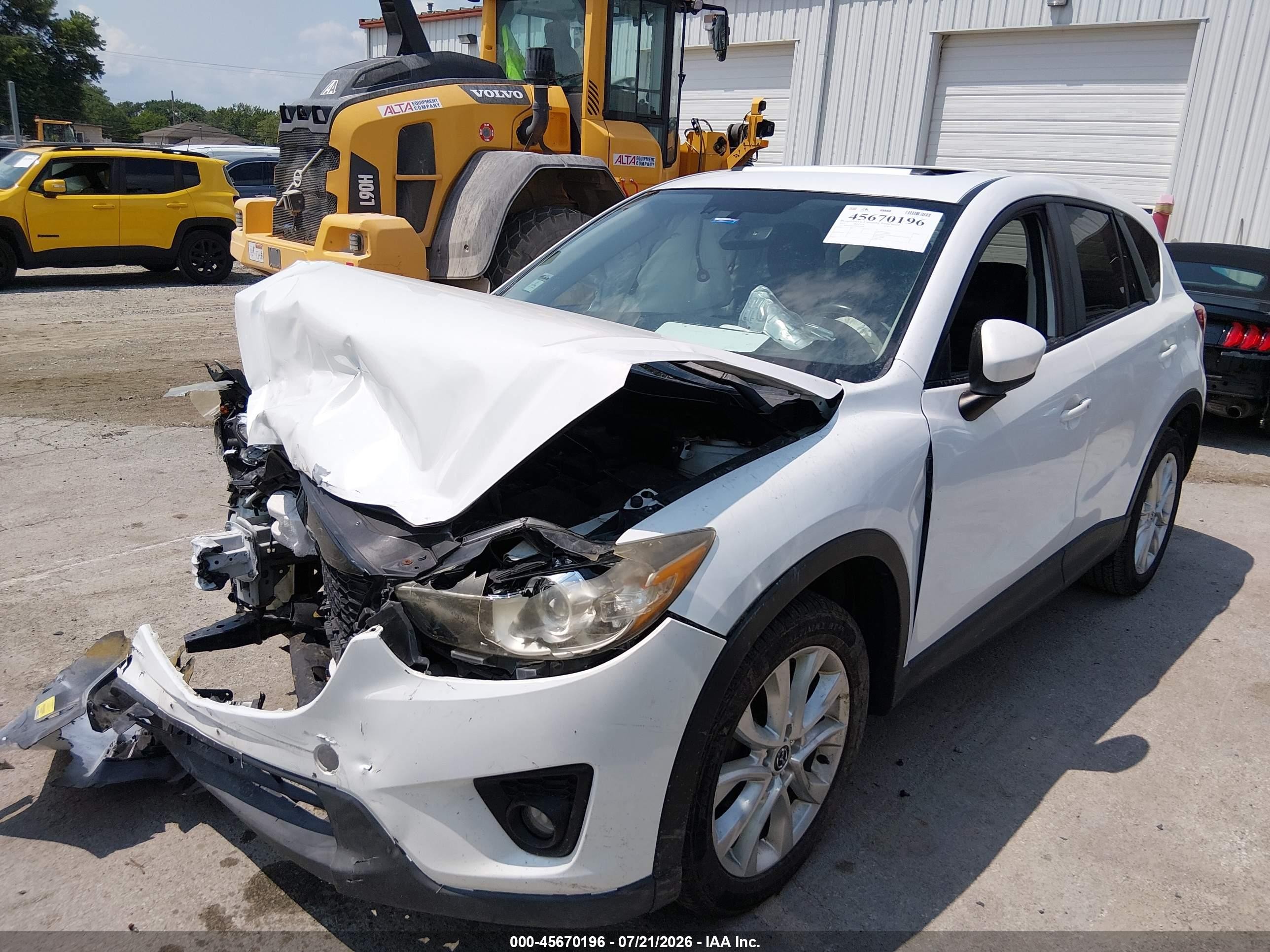 2013 Mazda Cx-5 Grand Touring Белый vin: JM3KE4DE7D0159988