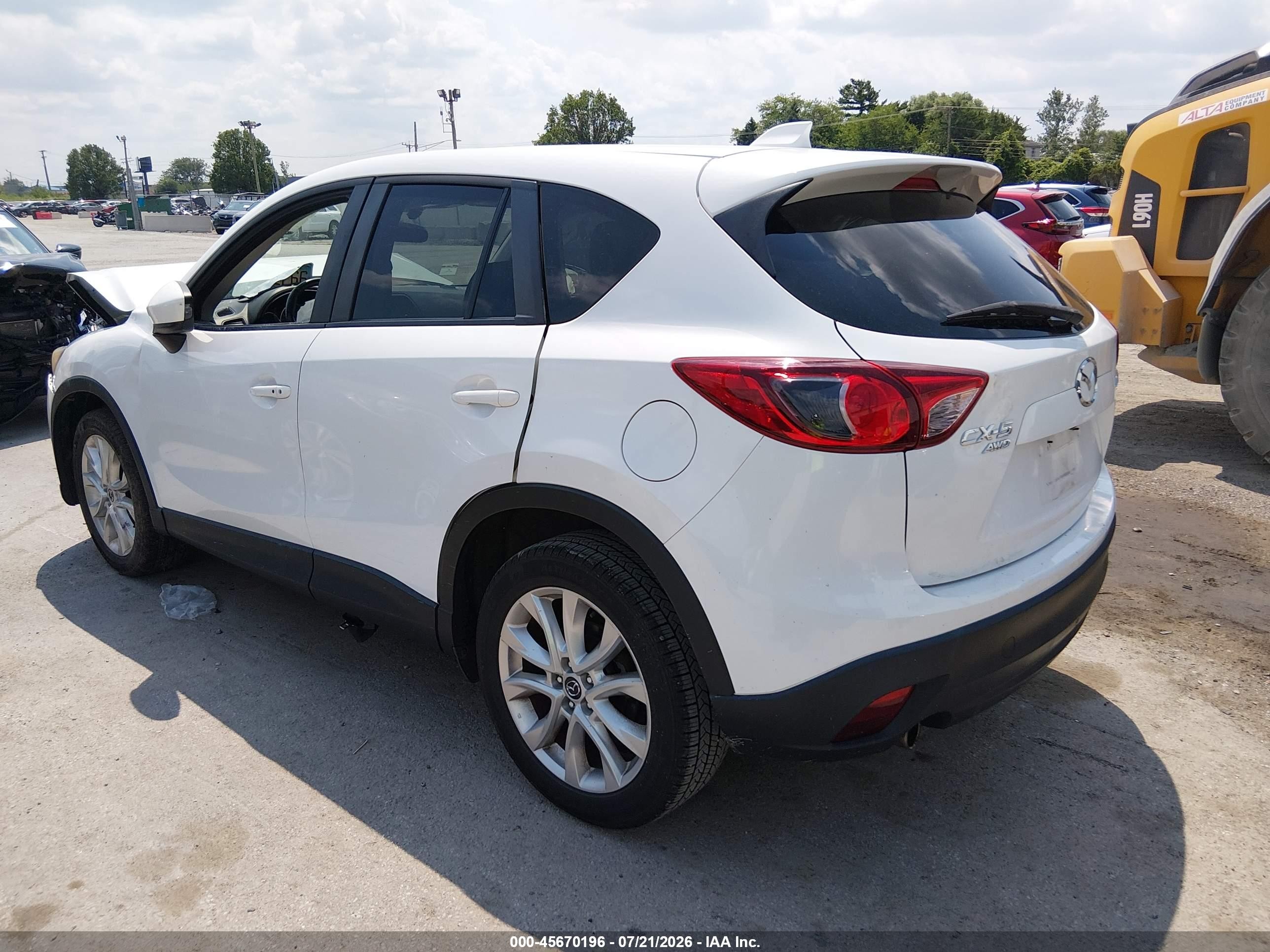 2013 Mazda Cx-5 Grand Touring Белый vin: JM3KE4DE7D0159988