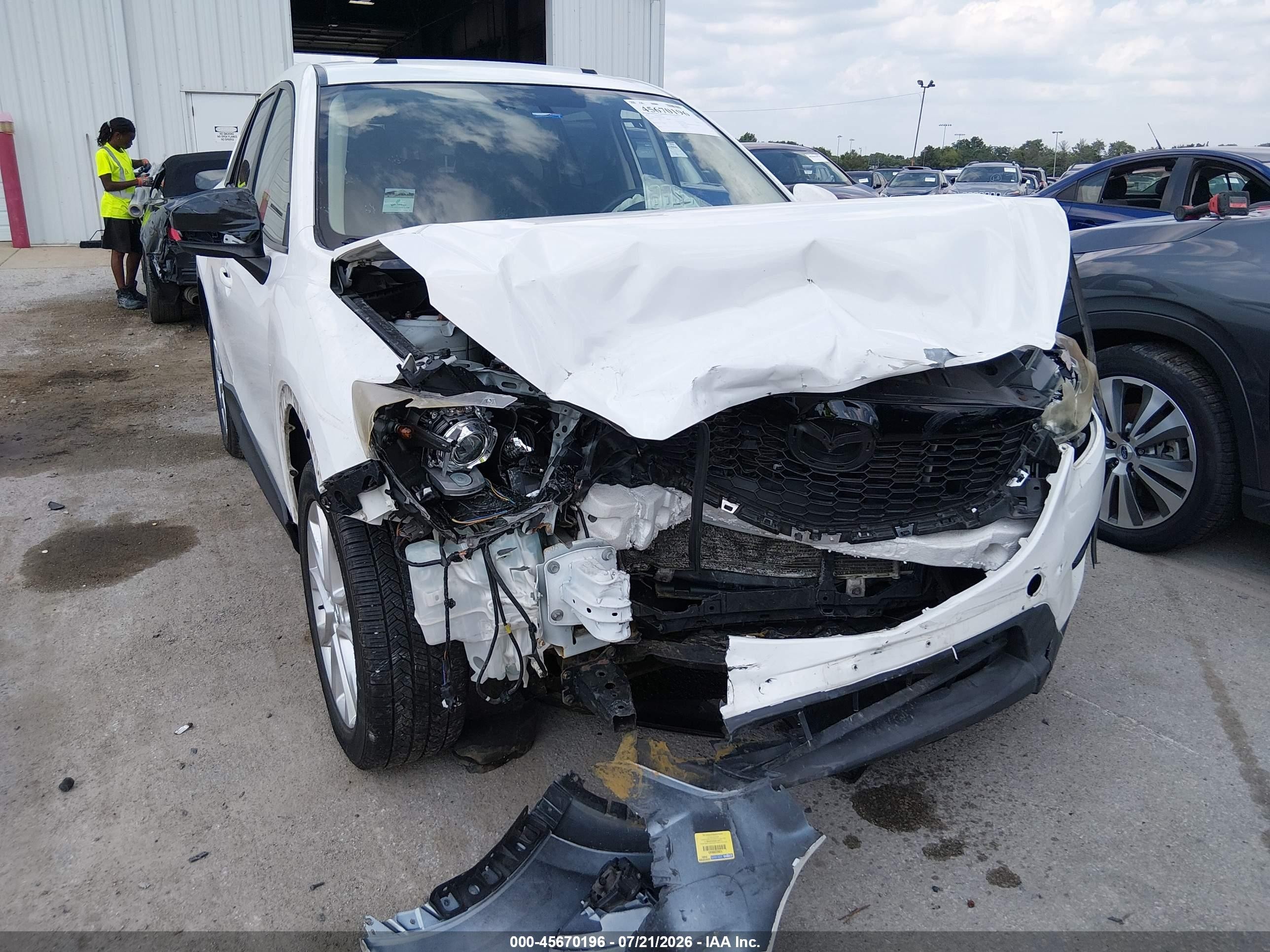 2013 Mazda Cx-5 Grand Touring Белый vin: JM3KE4DE7D0159988
