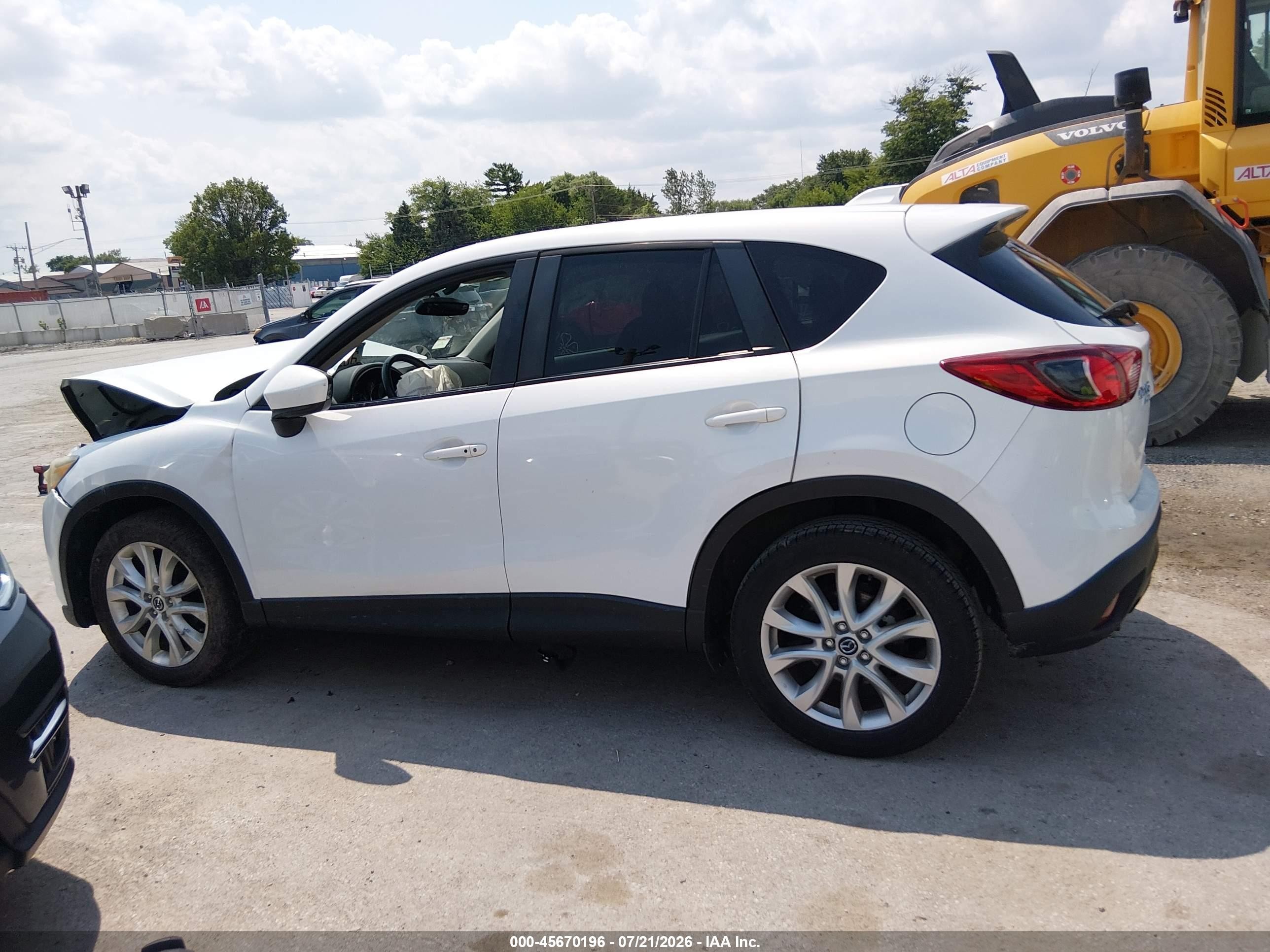 2013 Mazda Cx-5 Grand Touring Белый vin: JM3KE4DE7D0159988