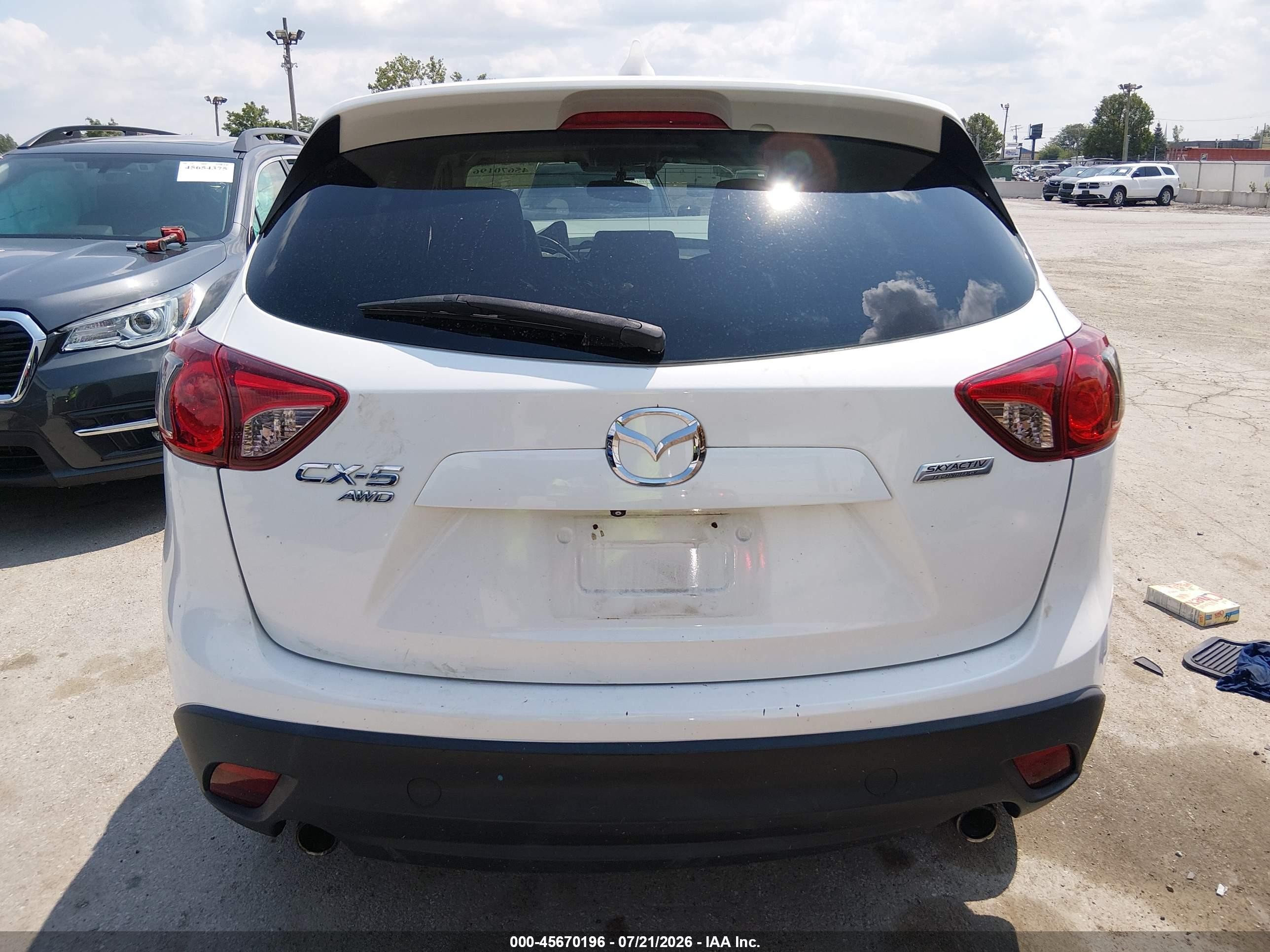 2013 Mazda Cx-5 Grand Touring Белый vin: JM3KE4DE7D0159988