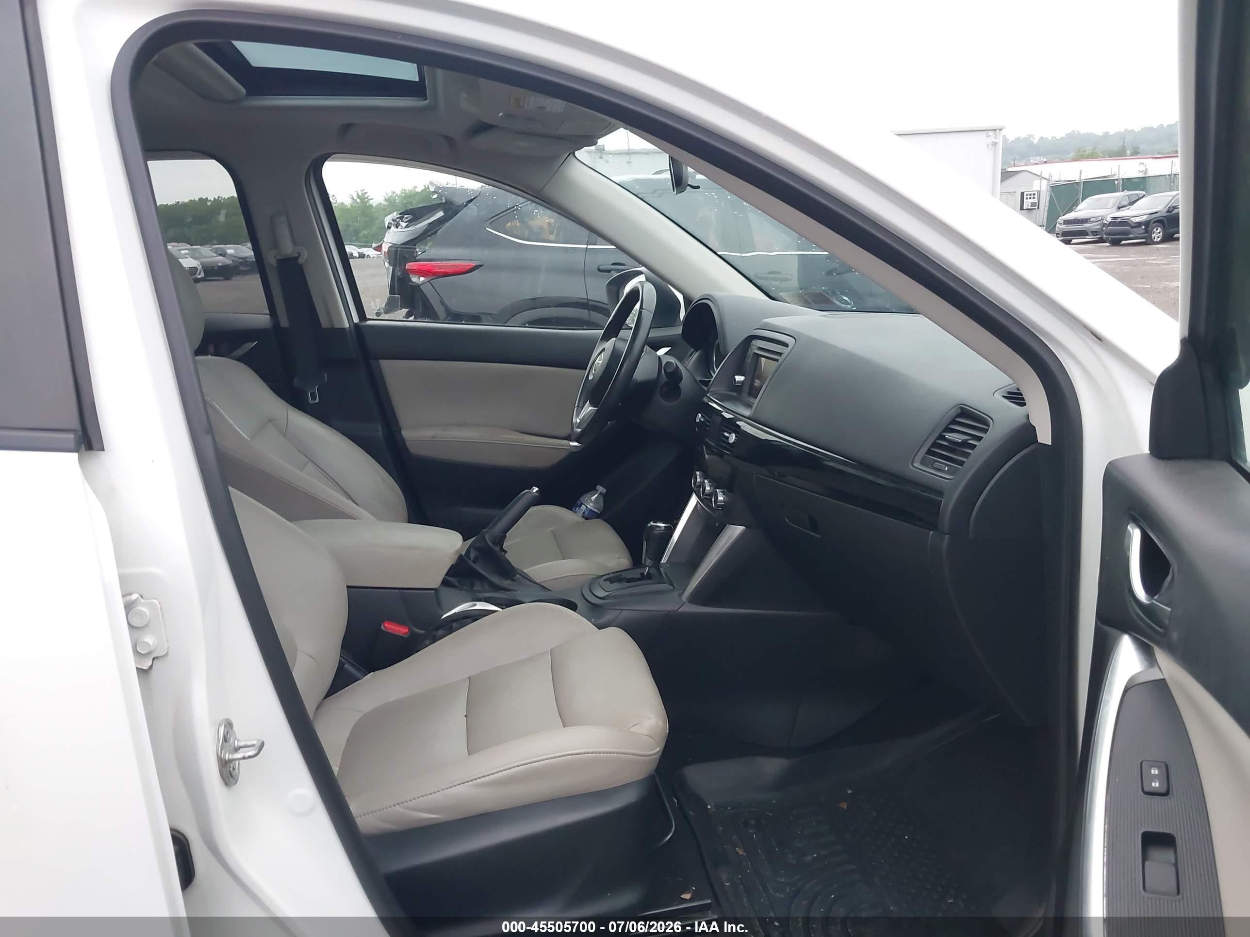 2013 Mazda Cx-5 Grand Touring White vin: JM3KE4DE8D0129978