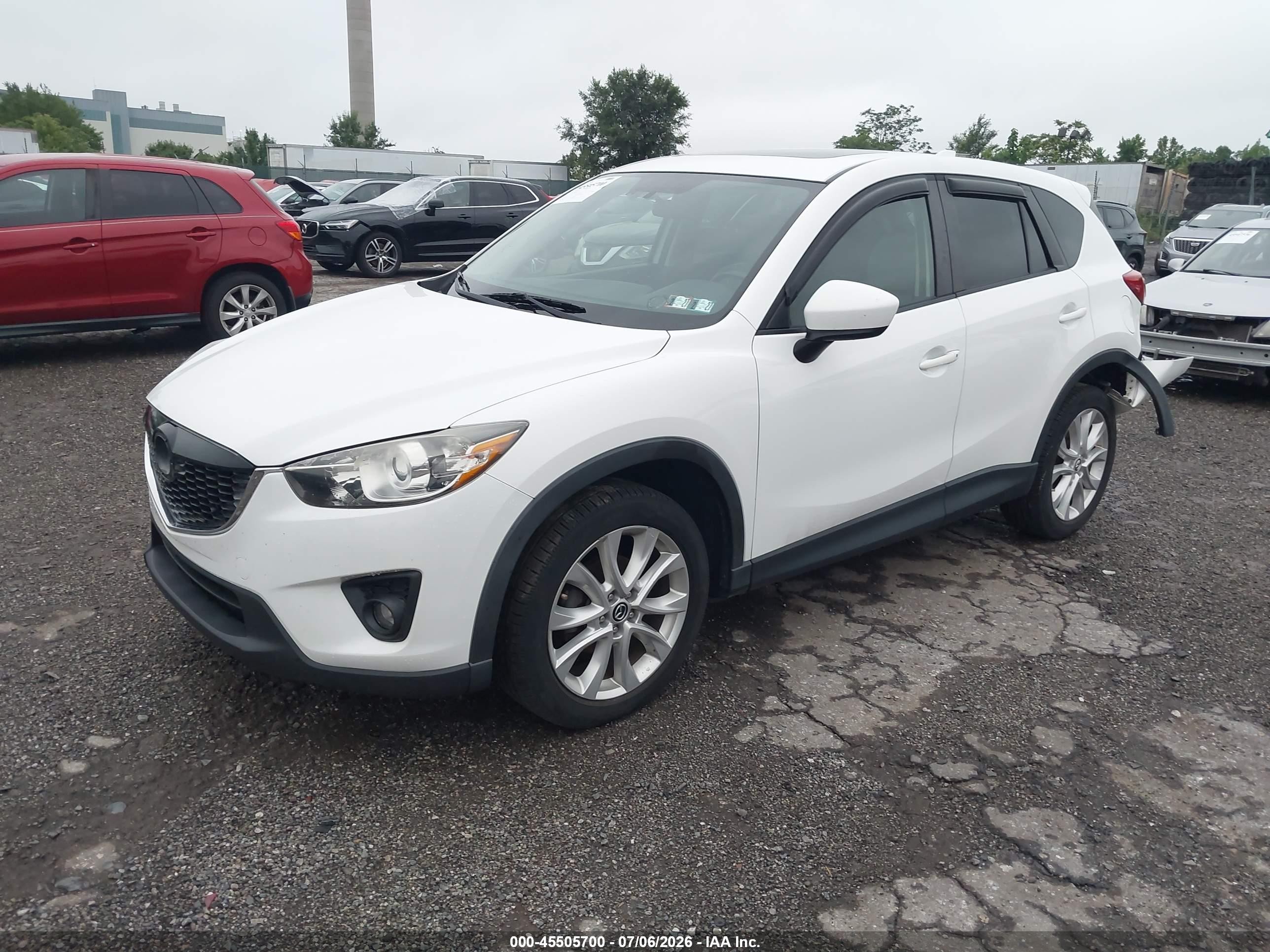 2013 Mazda Cx-5 Grand Touring White vin: JM3KE4DE8D0129978
