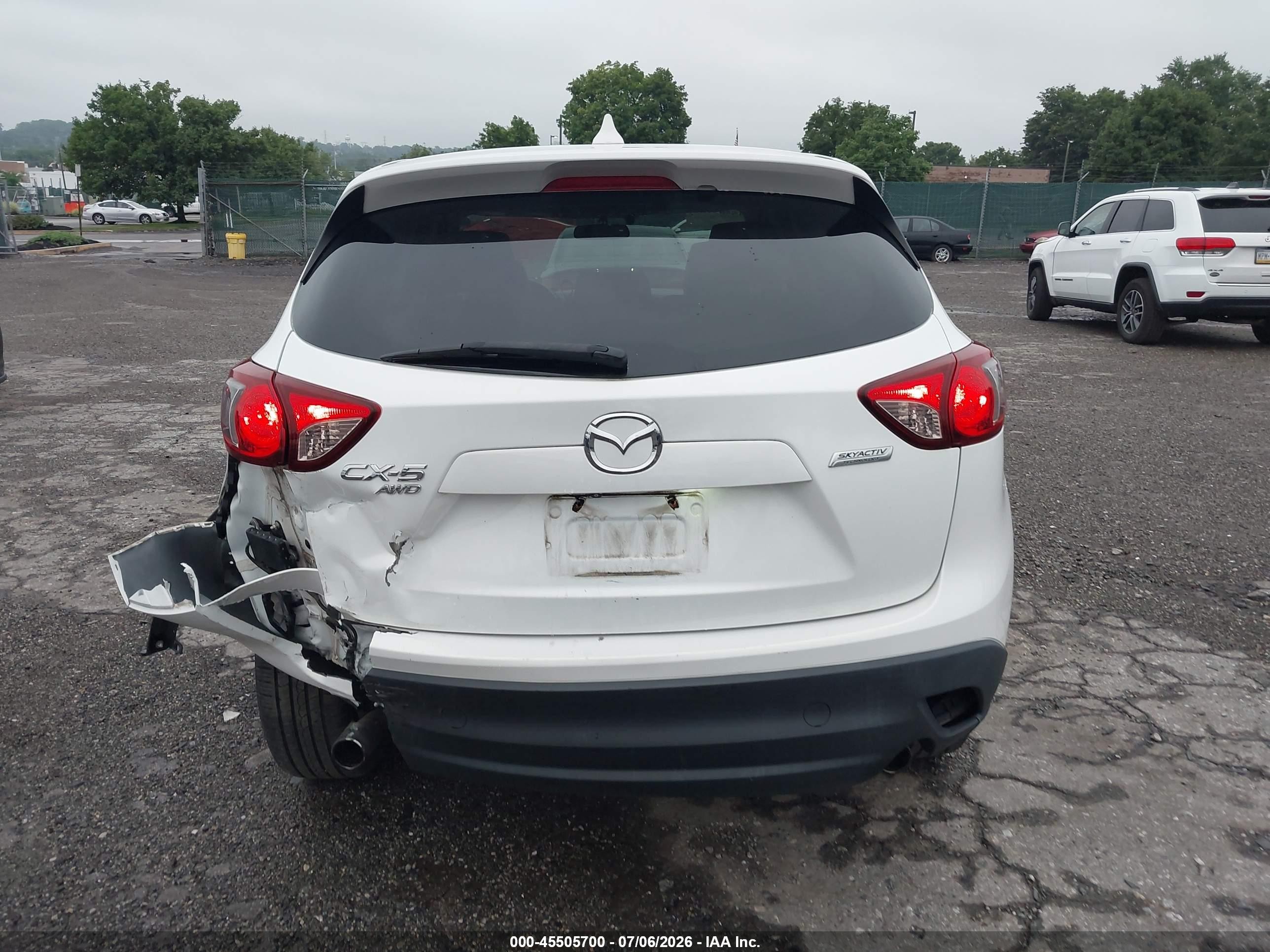 2013 Mazda Cx-5 Grand Touring White vin: JM3KE4DE8D0129978