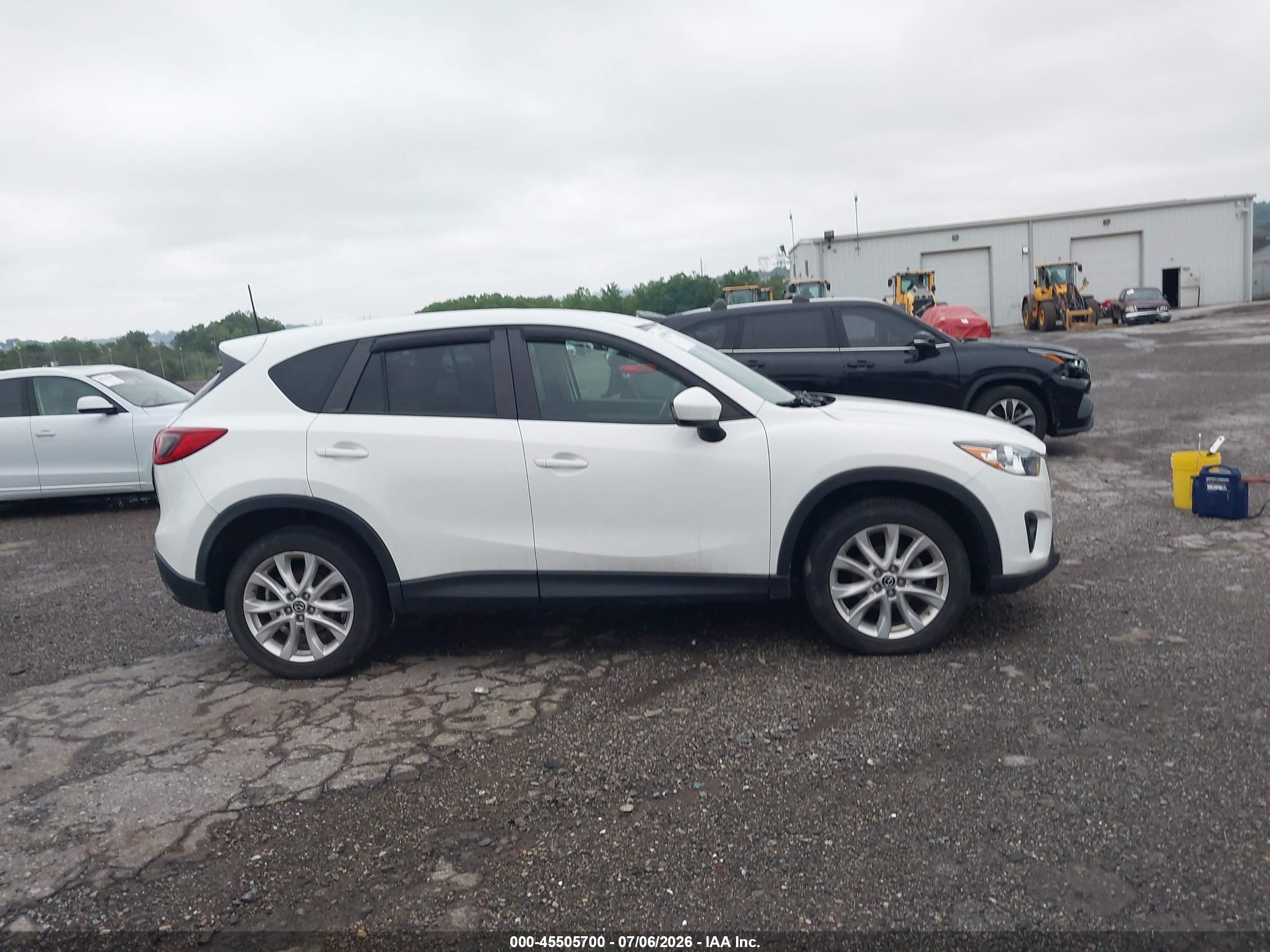 2013 Mazda Cx-5 Grand Touring White vin: JM3KE4DE8D0129978