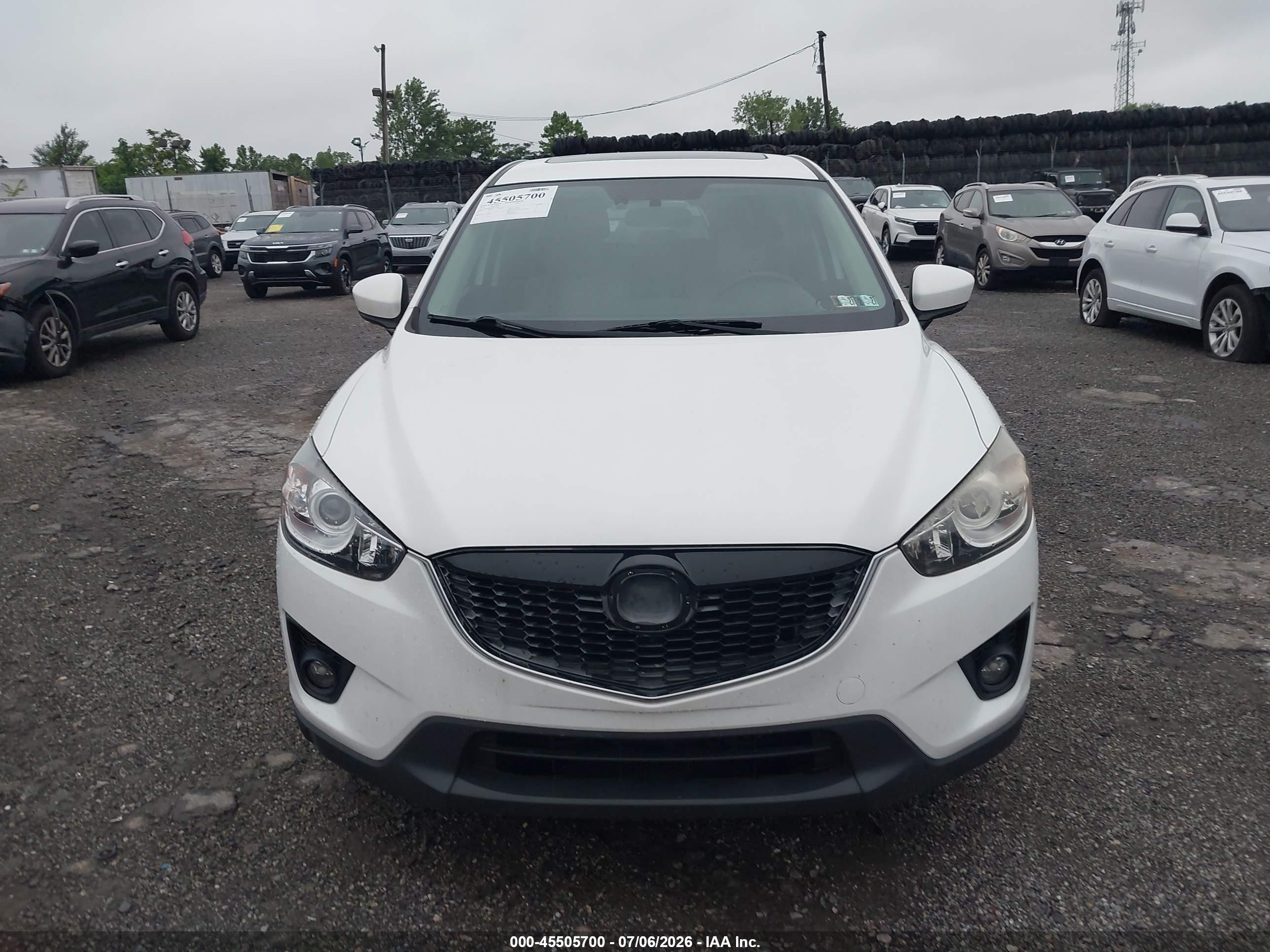 2013 Mazda Cx-5 Grand Touring White vin: JM3KE4DE8D0129978